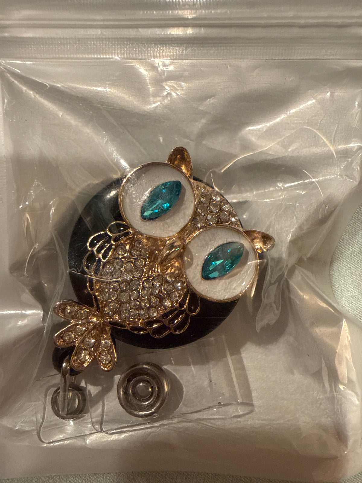 Rhinestones Retractable Badge Reel, Bling Diamond Nurse Badge