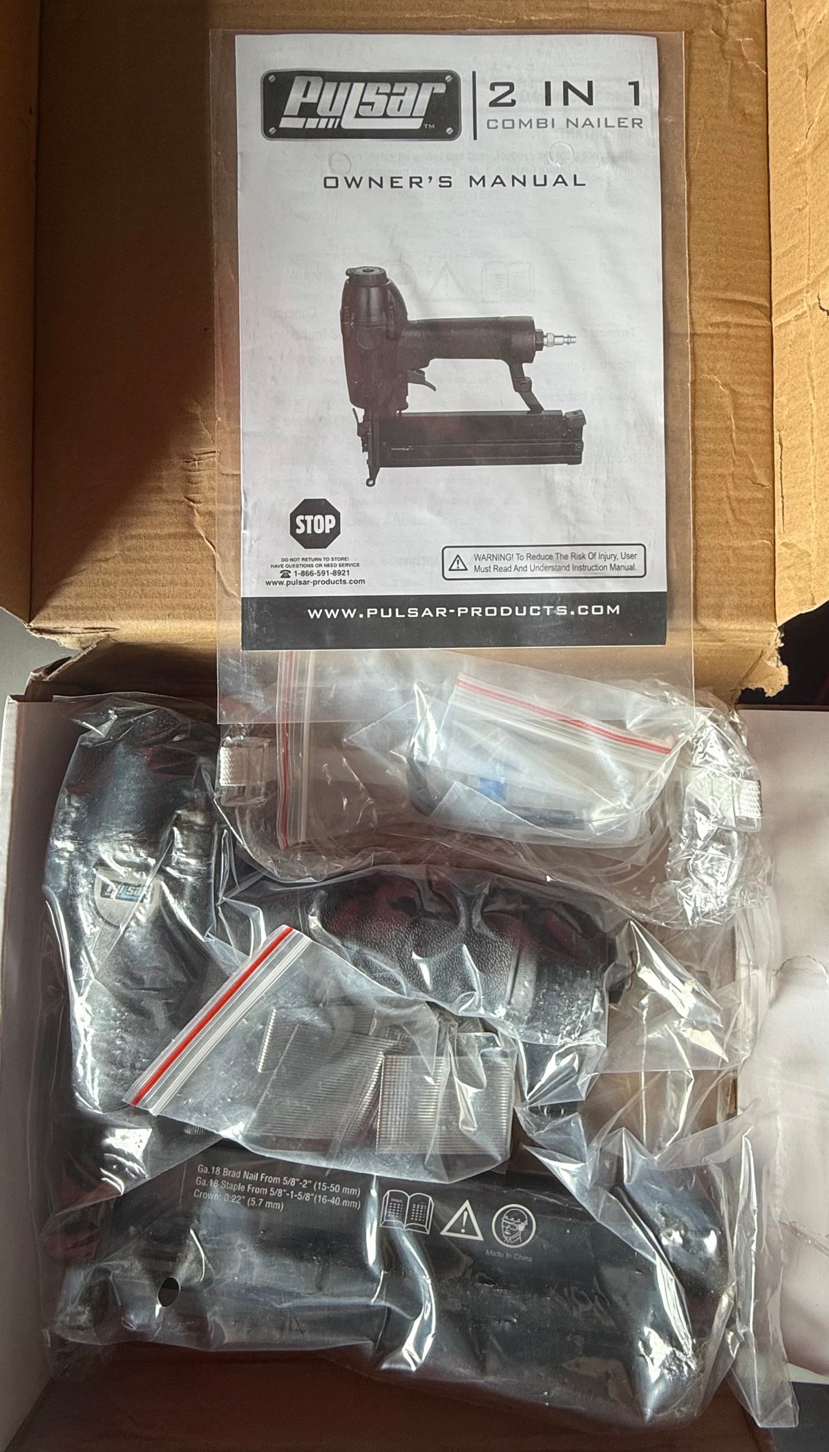 Pulsar 2 in 1 Combi Nailer