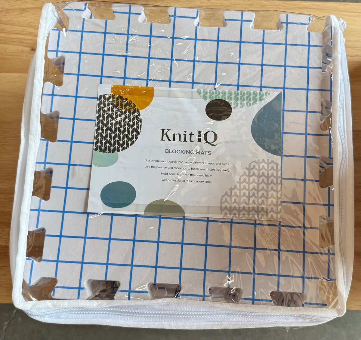 Blocking Mats for Knitting,Extra Thick Blocking Boards with Grids for Needlepoint or Crochet,9 Pack Knitting Mats with 100 T-Pins and Storage Bag