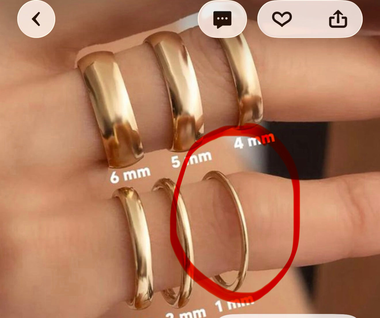 14K Gold Filled Ring High Polish Plain Tarnish Resistant Comfort Fit Eternity Wedding Band (Gold-1MM, 6)