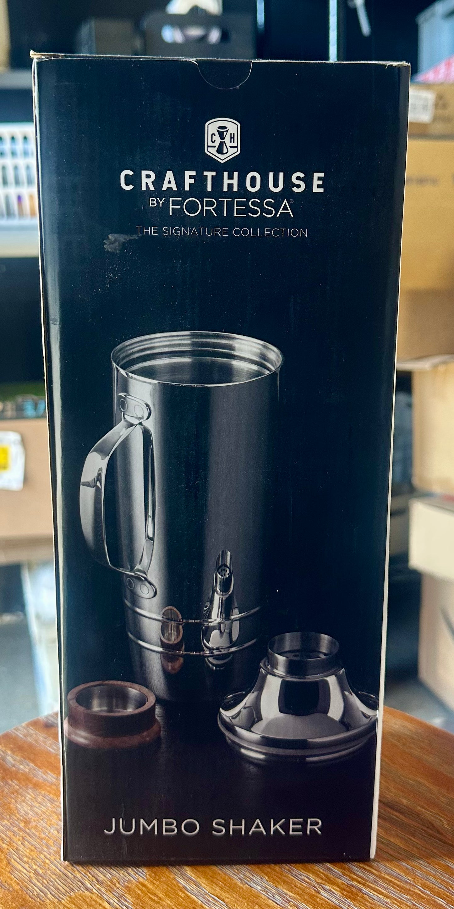 Crafthouse Signature Collection Stainless Steel, 50 Oz. Double Walled Jumbo Cocktail Shaker, Silver