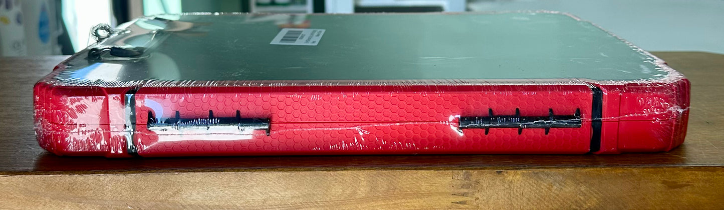Heavy Duty Clipboard with Storage 8.5x11,Black with Red Edging