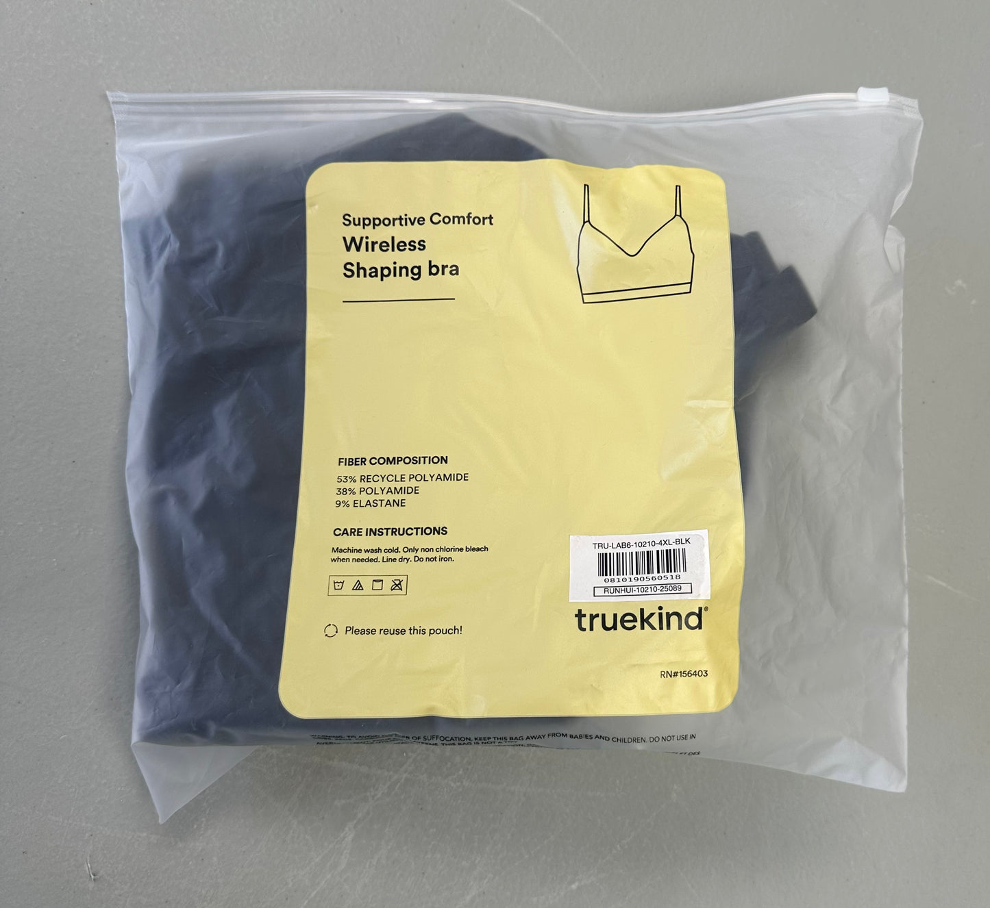 Truekind Supportive Comfort Wireless Shaping Bra by Shapermint, Style 10210 (Size 4X)
