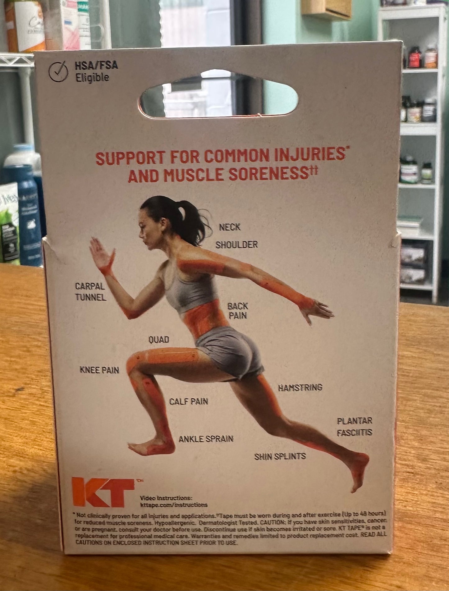 KT Tape, Pro Synthetic Kinesiology Athletic Tape, 20 Count, 10” Precut Strip