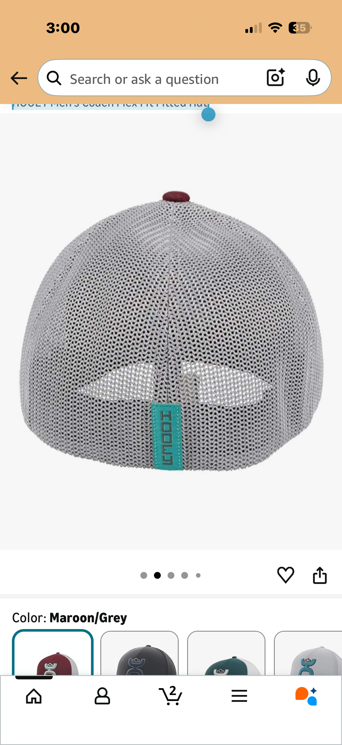 HOOEY Men's Coach Flex Fit Fitted Hat