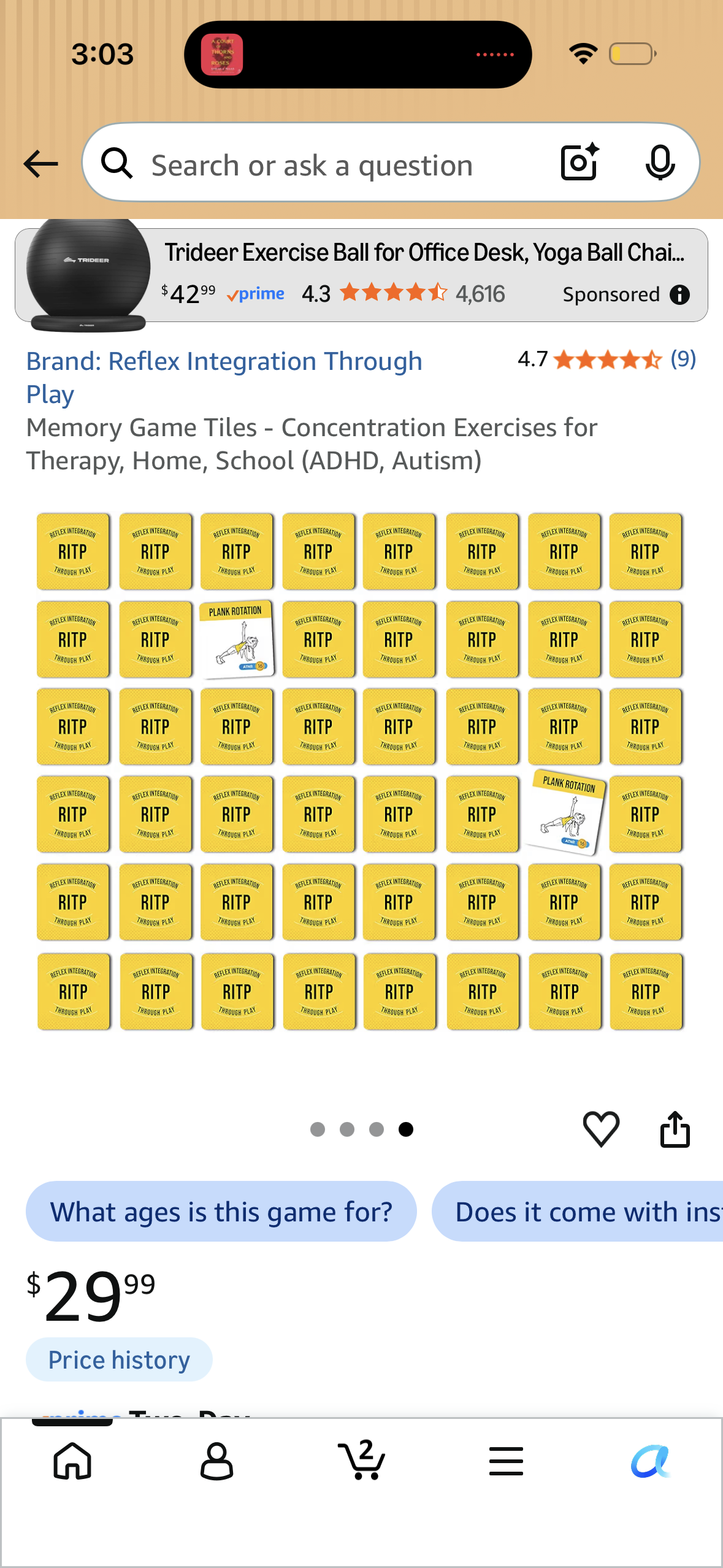 Memory Game Tiles - Concentration Exercises for Therapy, Home, School (ADHD, Autism)