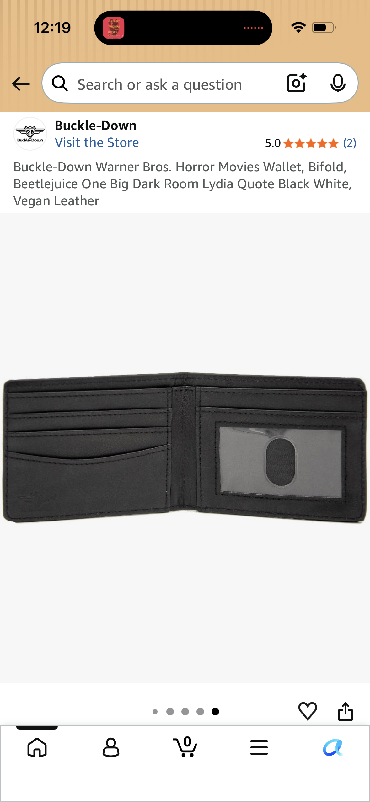 Buckle-Down Warner Bros. Horror Movies Wallet Beetlejuice