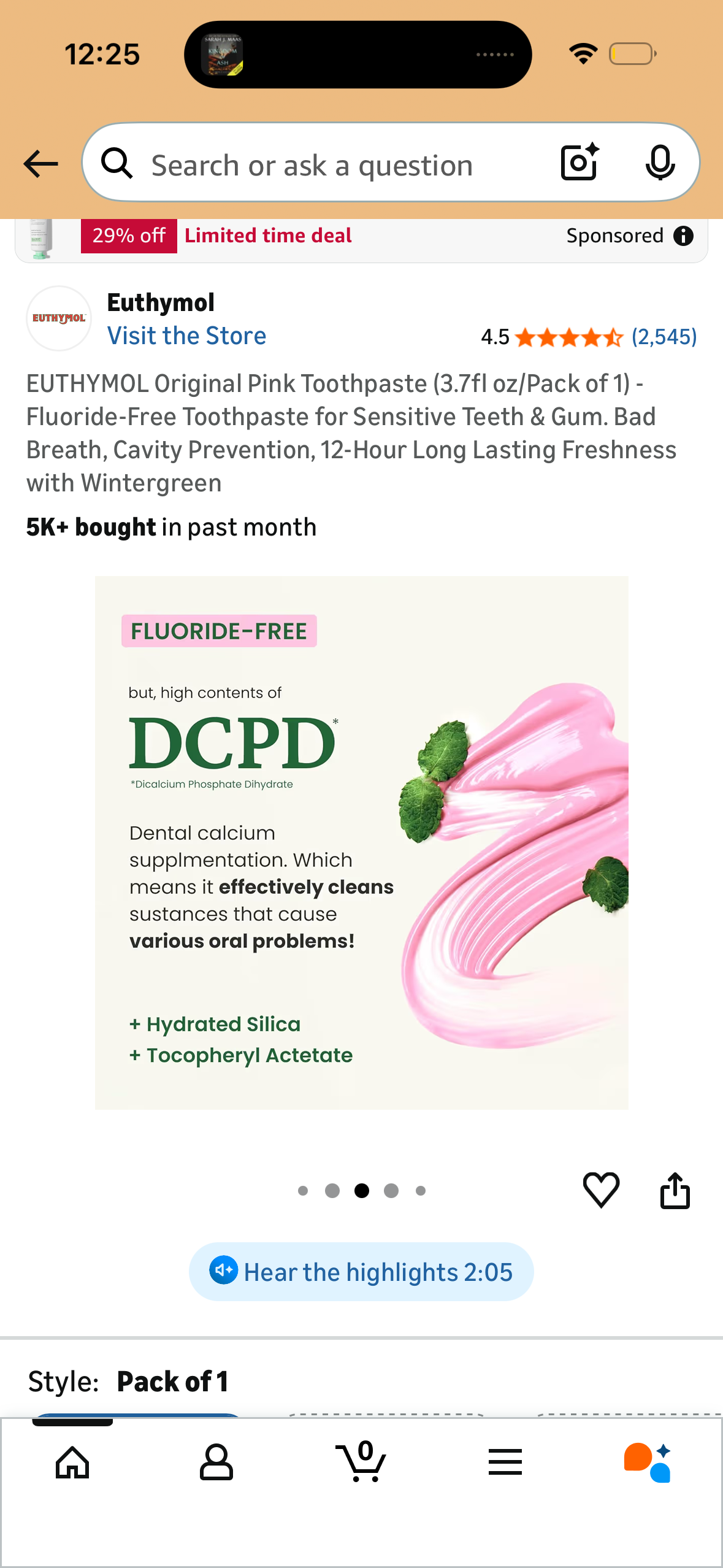 EUTHYMOL Original Pink Toothpaste