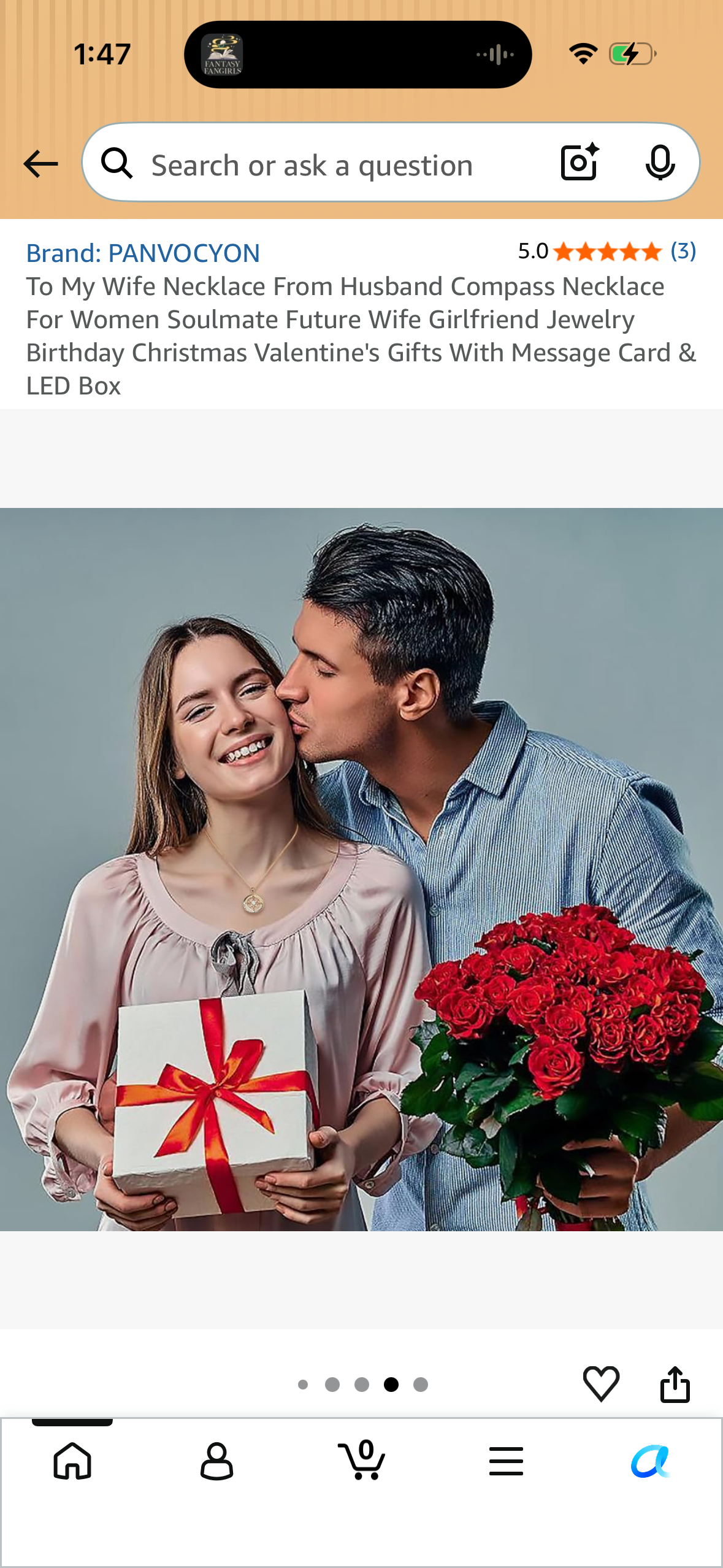 To My Wife Necklace From Husband Compass Necklace For Women Soulmate Future Wife Girlfriend Jewelry Birthday Christmas Valentine's Gifts With Message Card & LED Box