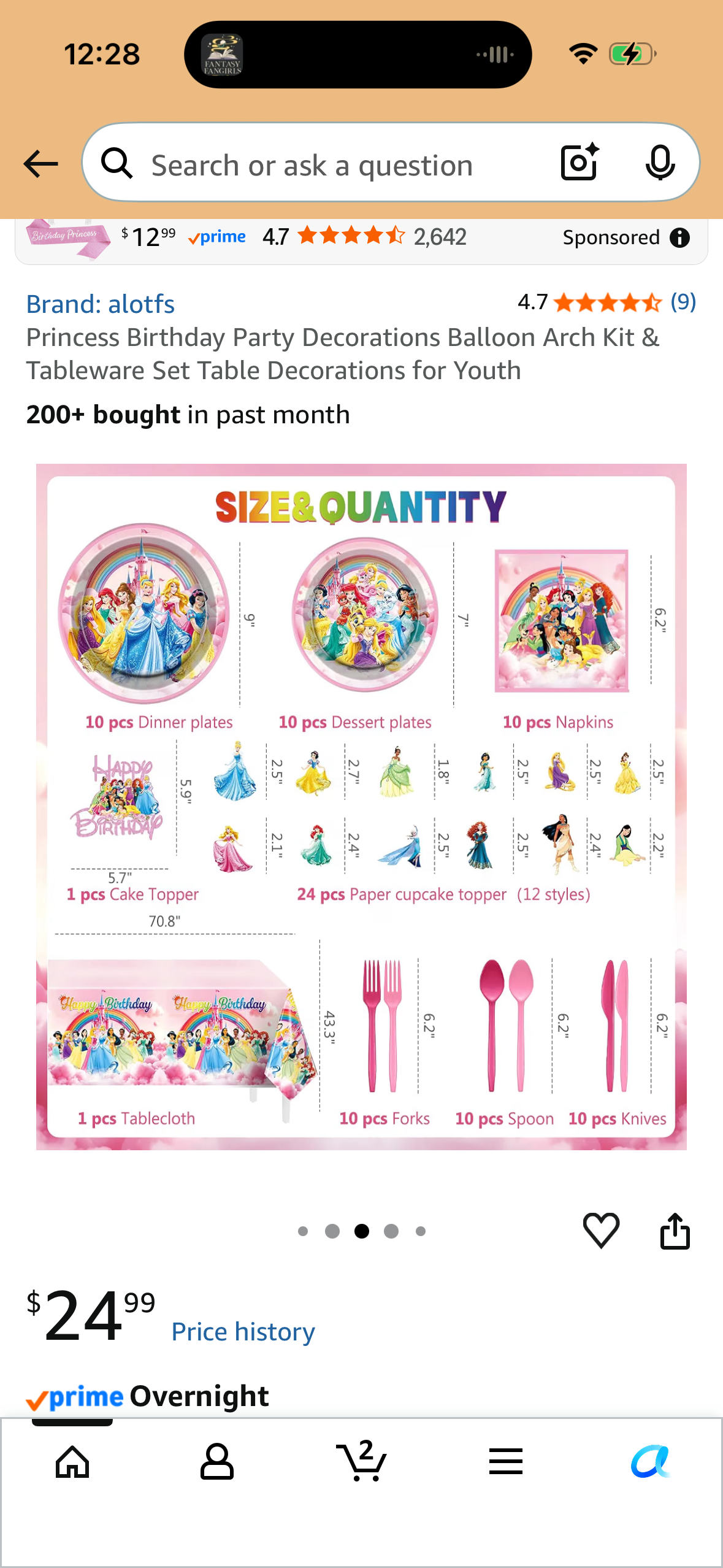 Princess Birthday Party Decorations Balloon Arch Kit & Tableware Set Table Decorations for Youth