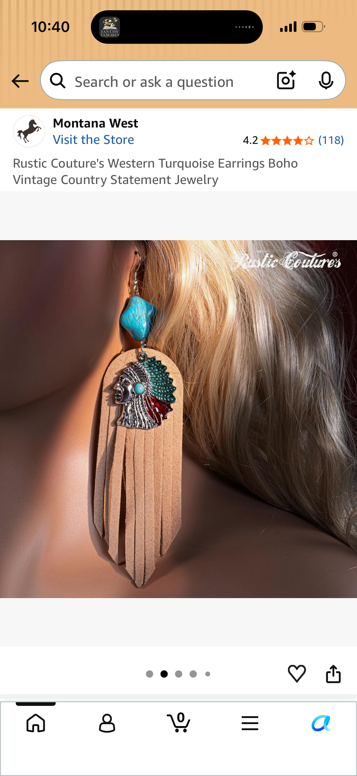 Rustic Couture's Western Turquoise Earrings Boho Vintage Country Statement Jewelry