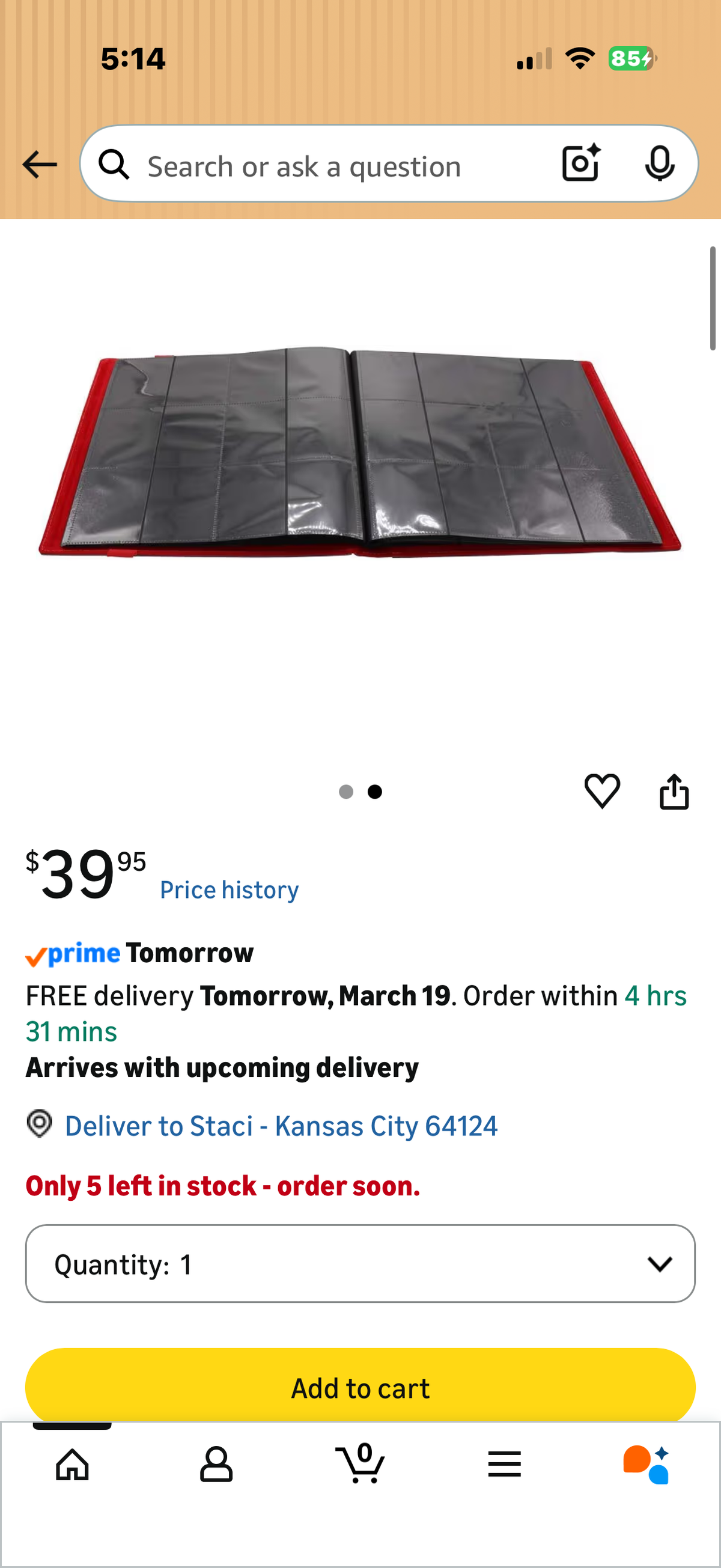 Binder: Dex 12-Pocket Black