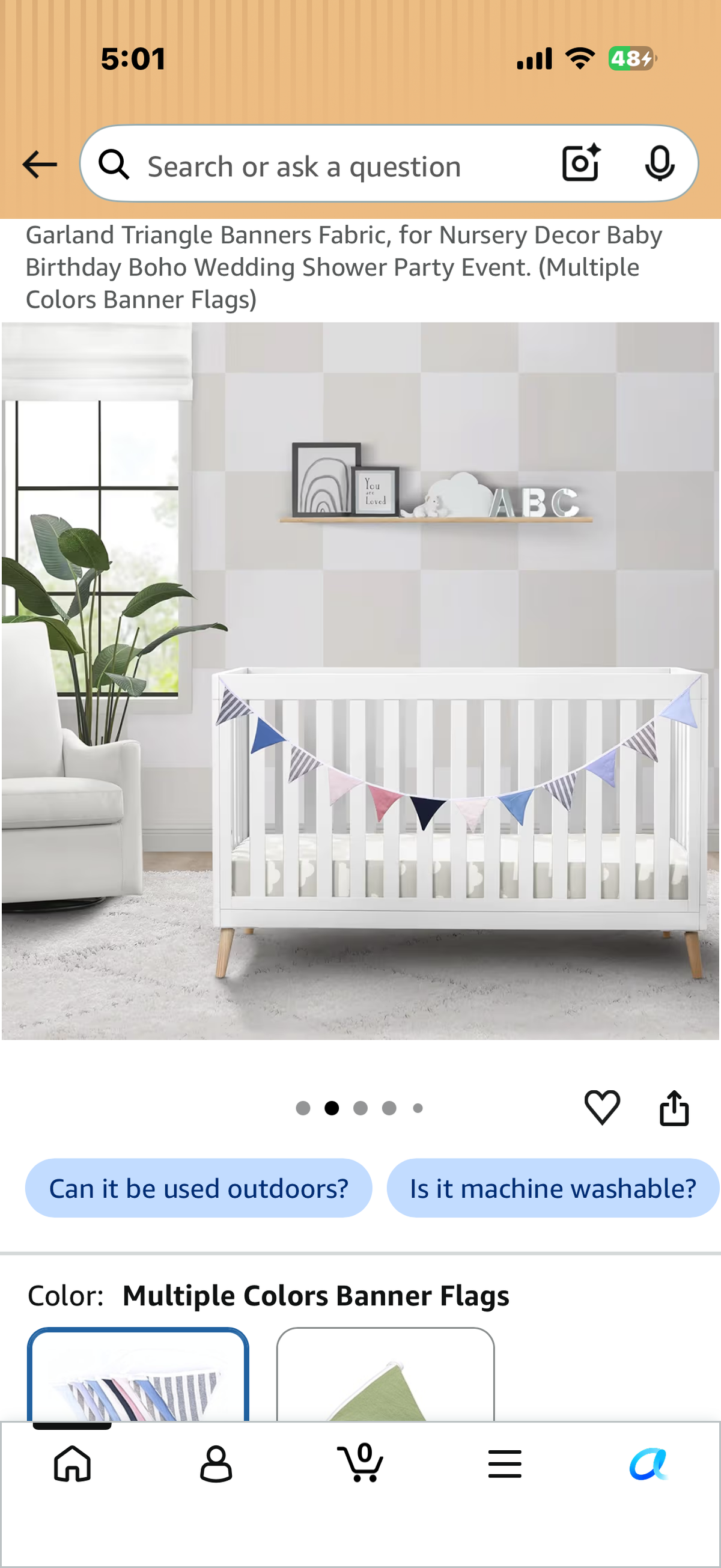 Pennant Banner Flags, Toddler Room Decoration