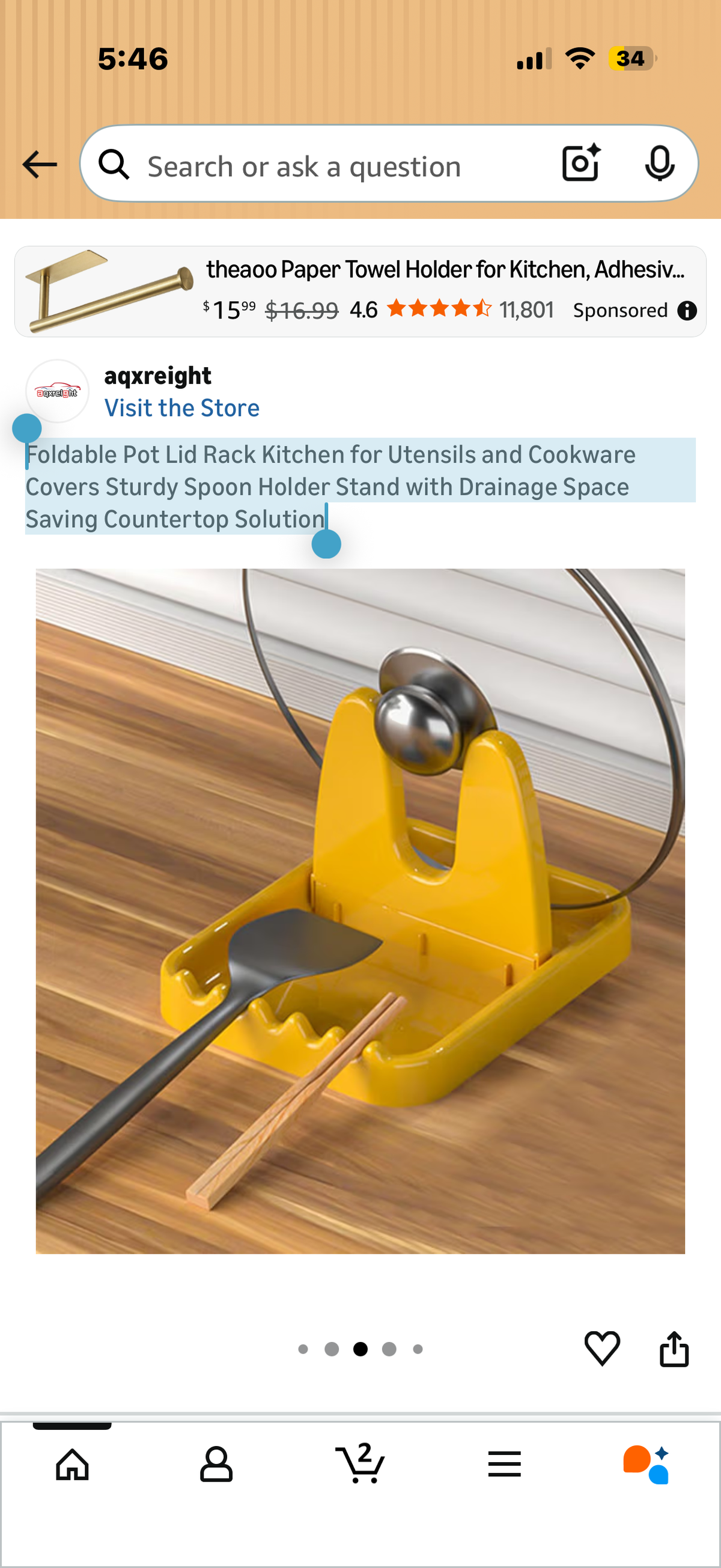Foldable Pot Lid Rack Kitchen for Utensils and Cookware Covers Sturdy Spoon Holder Stand with Drainage Space Saving Countertop Solution