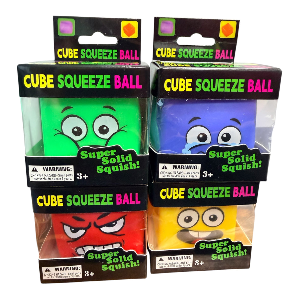 Emoji Cube Squishy - (Assorted Colors)