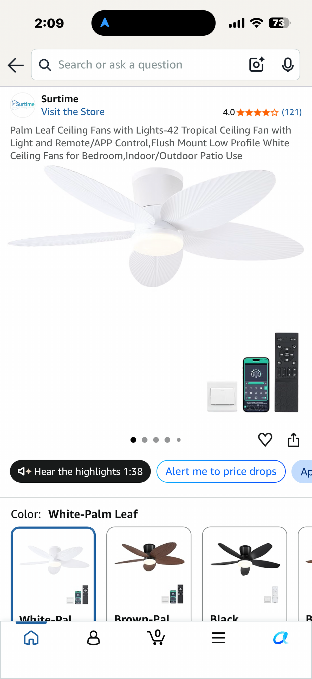 42” Ceiling Fan