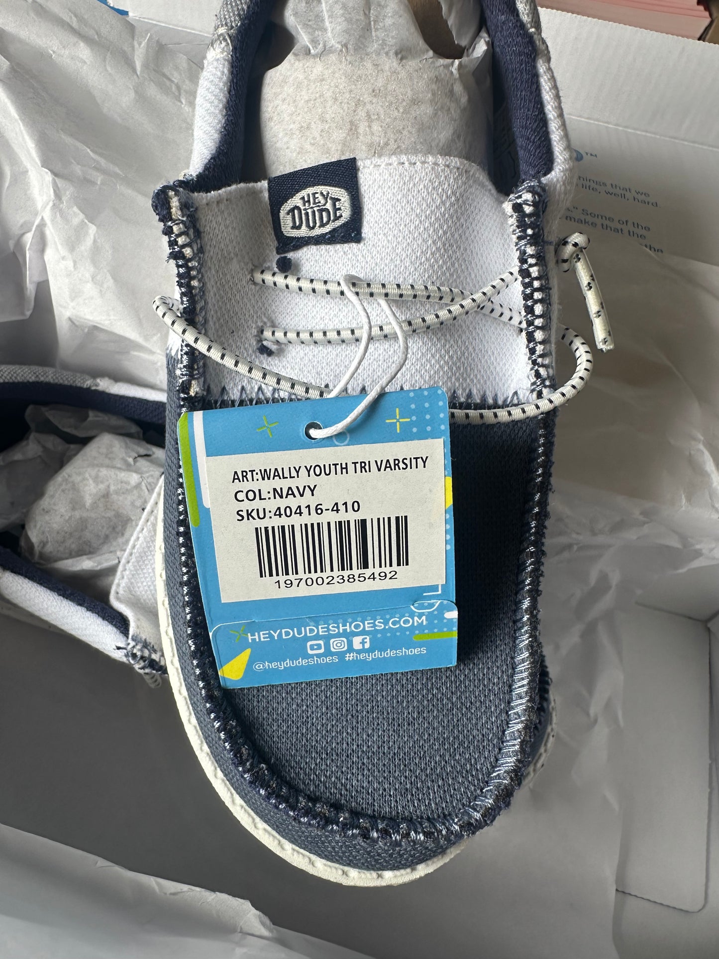 Hey Dude Kids Wally Tri-Varsity (Size Y1)