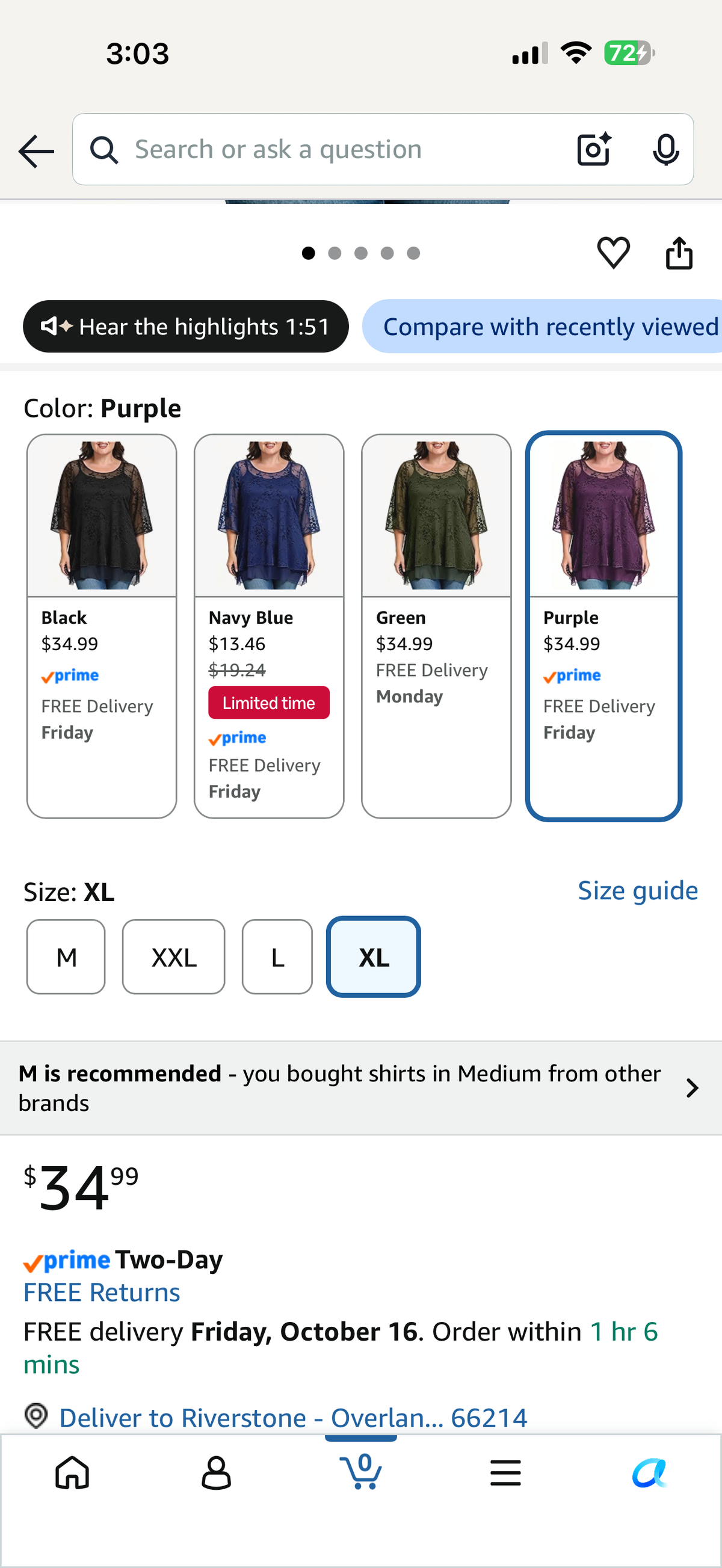 SeSe Code Womens Dressy Tops 3/4 Sleeve Flocked Mesh Blouse, Elegant Double Layer Tunic Shirts Wedding Guest Business Casual (Size XL)