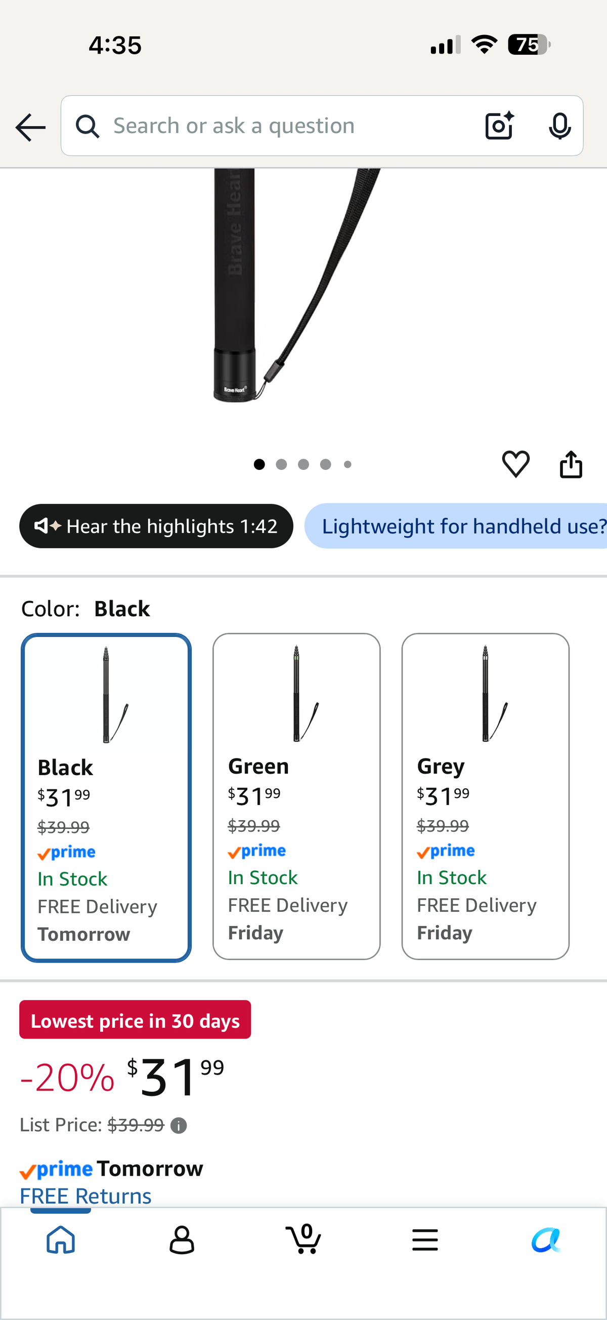 17-118"/3.0m Carbon Fiber Invisible Selfie Stick