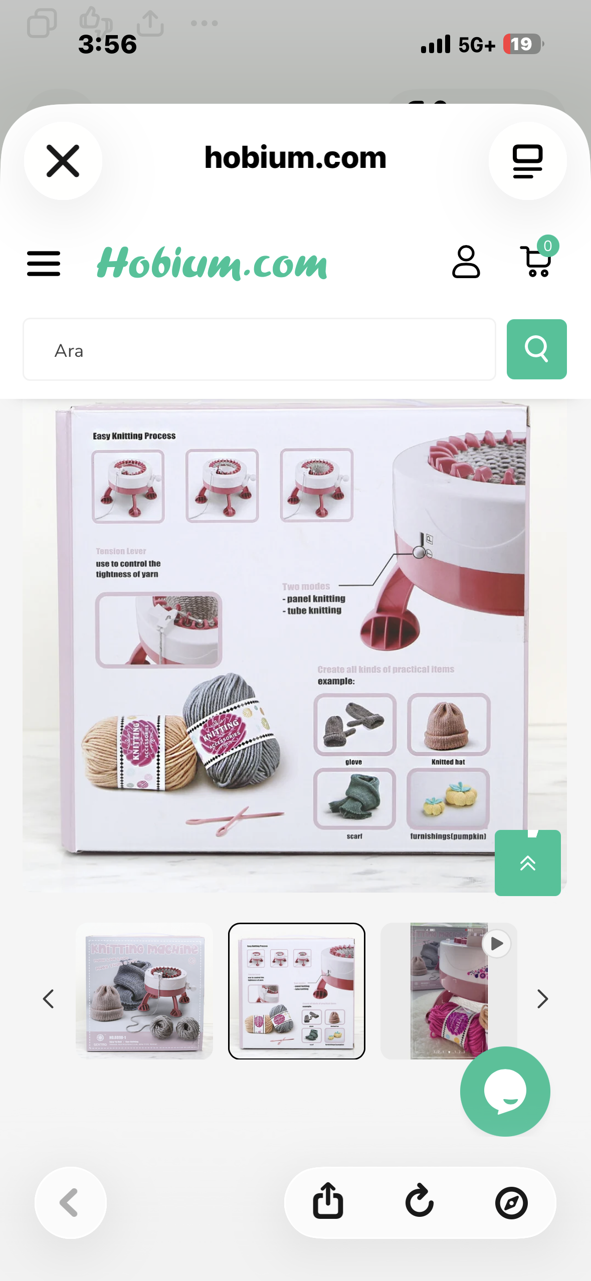 Knitting Machine, 22 Needles Weaving Loom Machine Kit