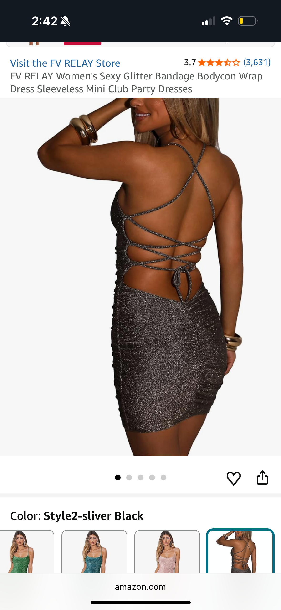 Women's Glitter Bandage Bodycon Wrap Dress Sleeveless Mini Club Party Dresses, Black and Purple (Sizes Vary)