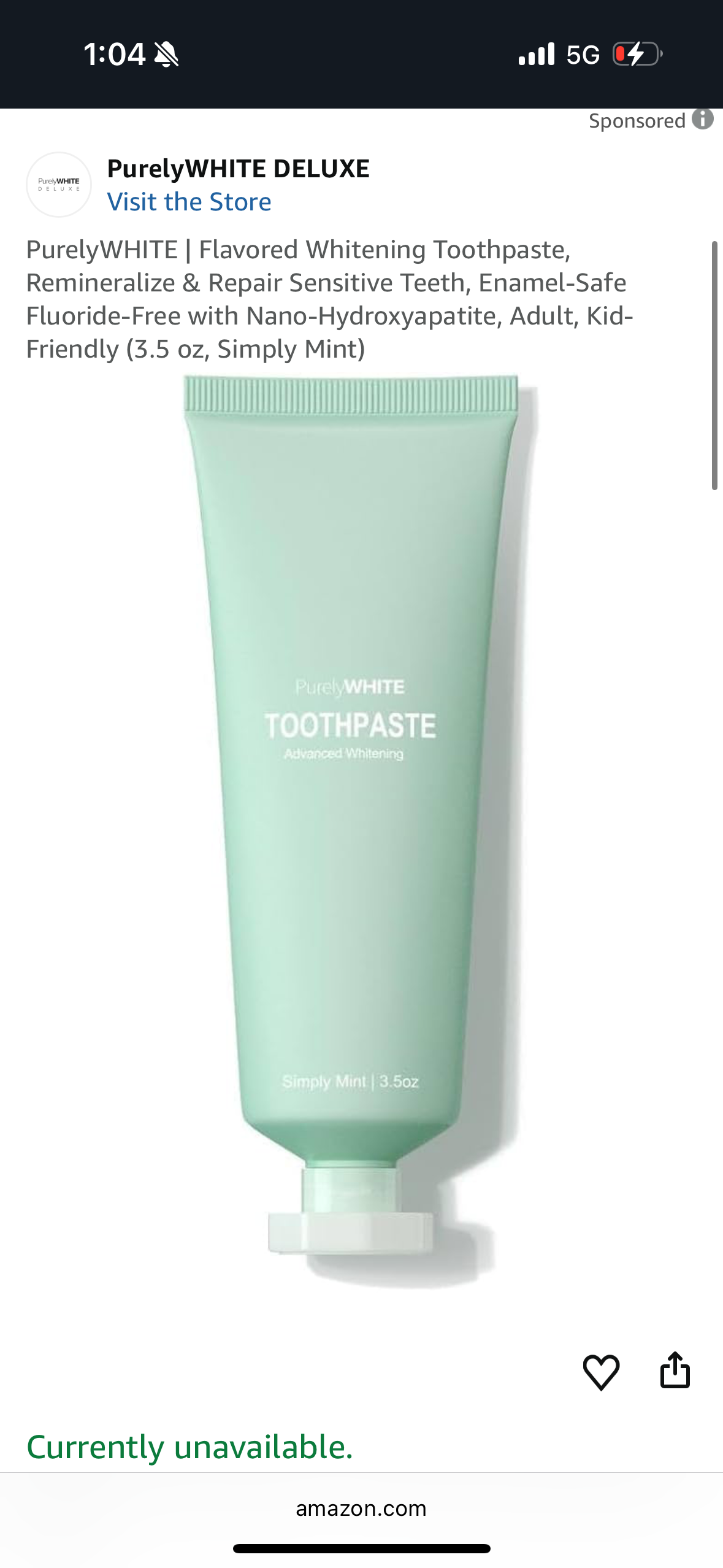 PurelyWHITE | Flavored Whitening Toothpaste