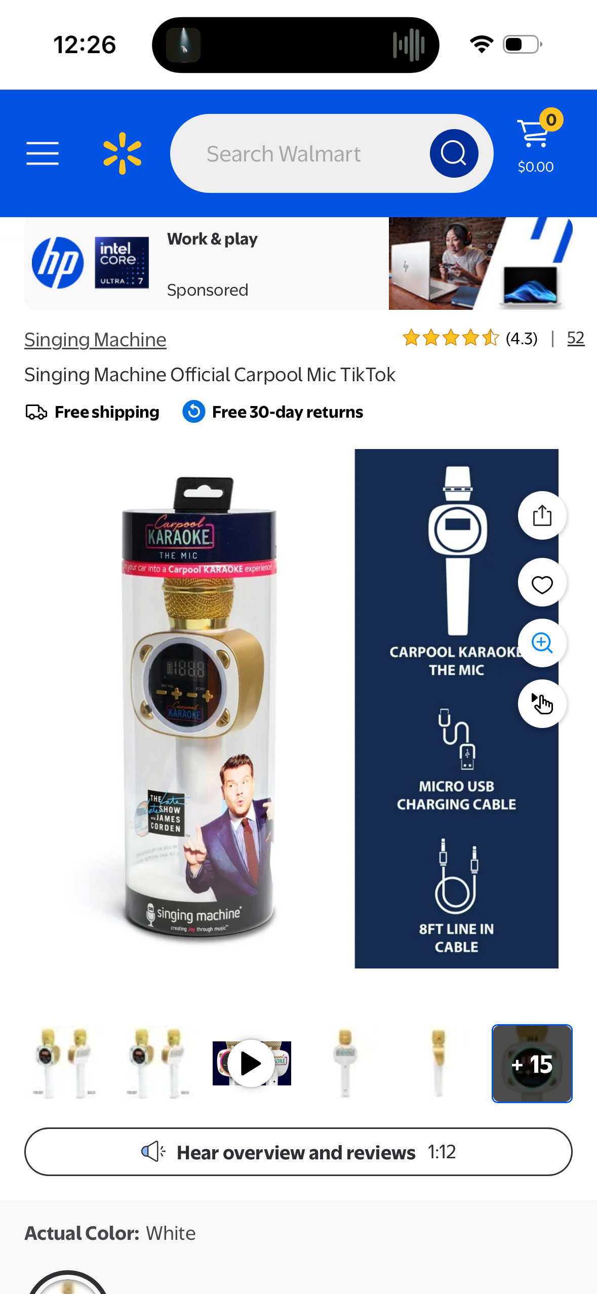 Singing Machine Official Carpool Mic TikTok