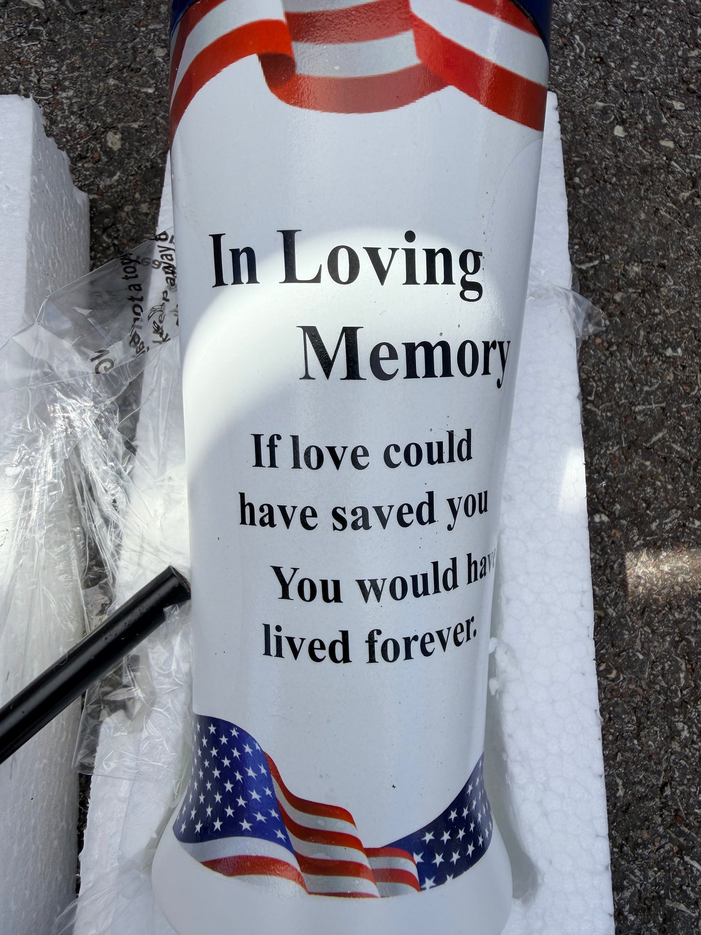 If Love Could Have Saved You Cemetery Vase