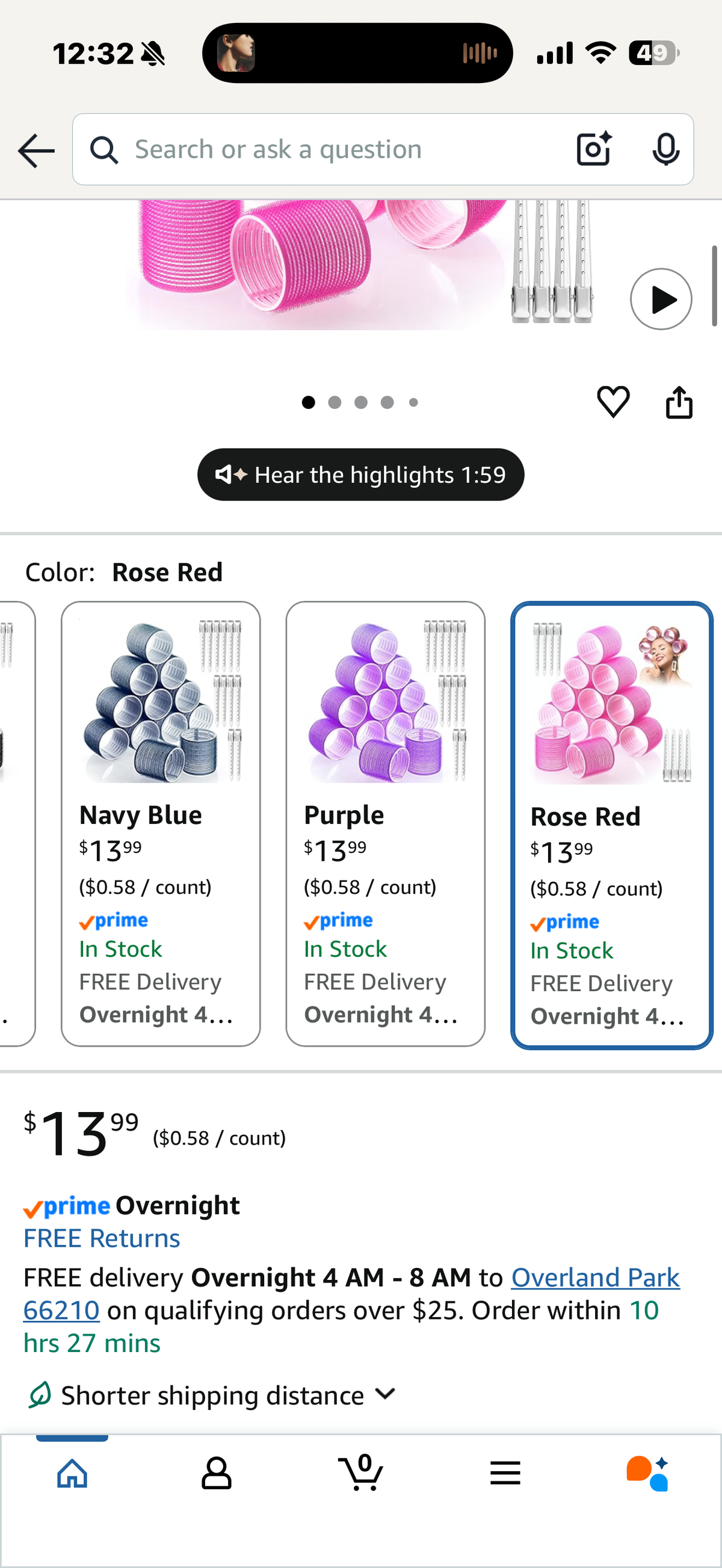 Jumbo Hair Curlers Rollers, 12Pcs 60mm Jumbo Hair Roller Curlers Self Grip Holding Rollers with 12Pcs Hair Clips for Long Straight Thick Hair (Rose Red)