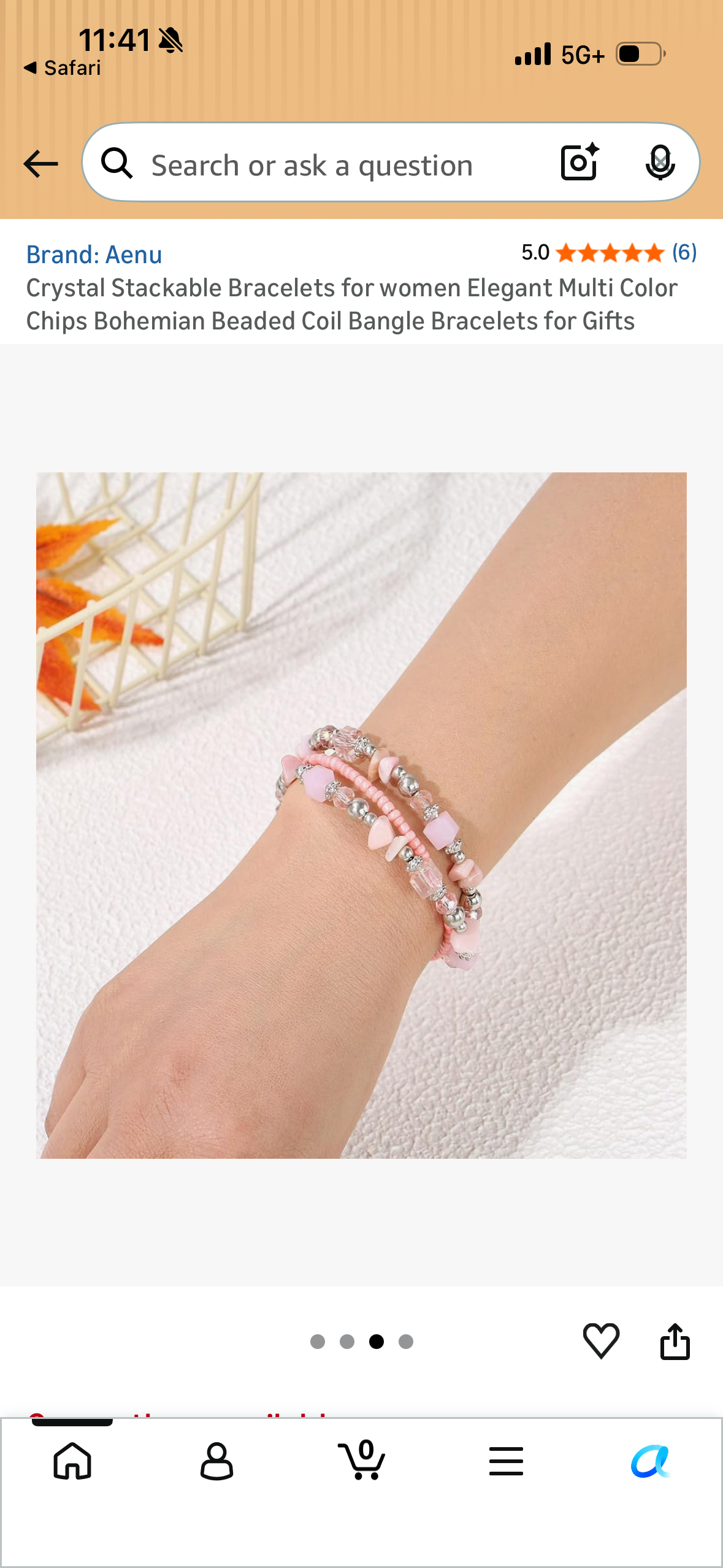 Crystal Stackable Bracelets for women Elegant Multi Color Chips Bohemian Beaded Coil Bangle Bracelets for Gifts