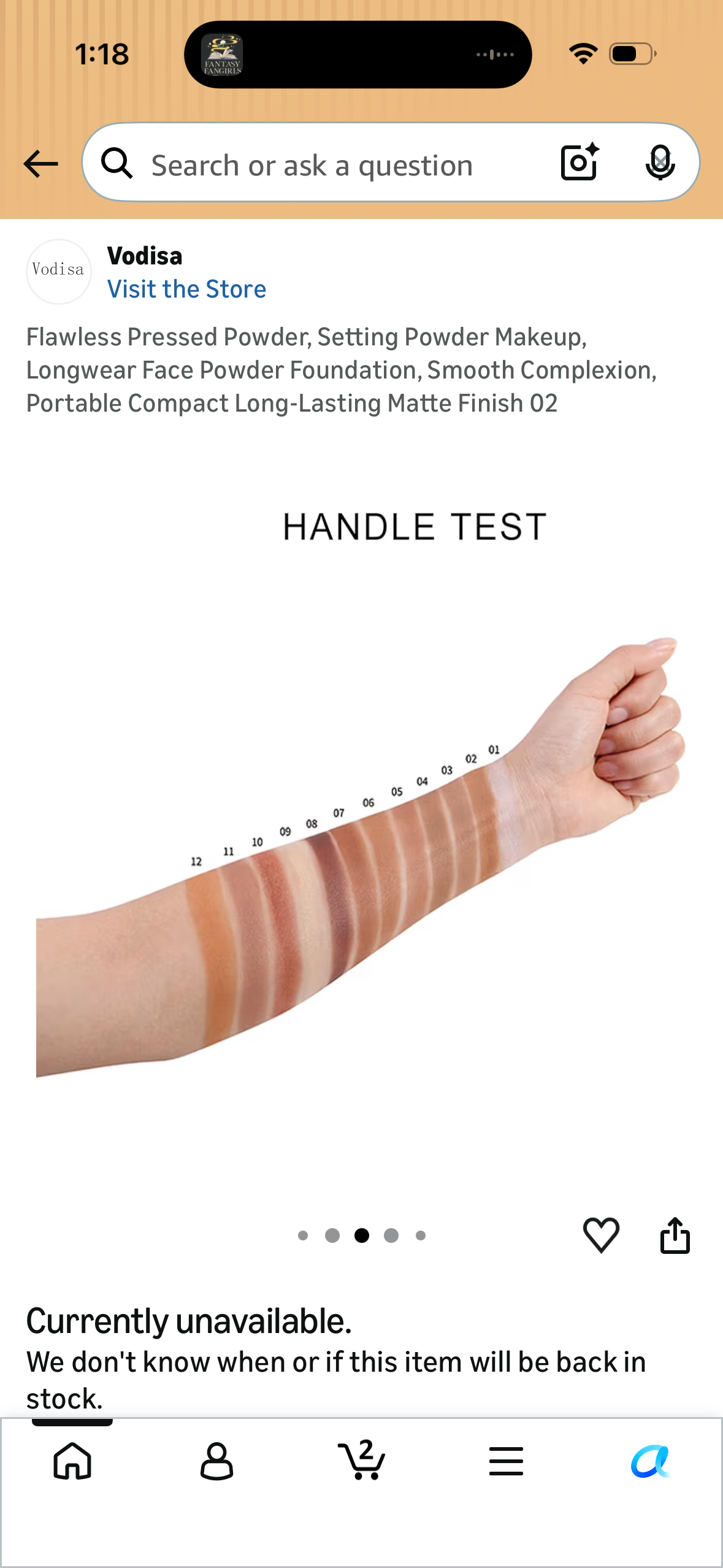 Flawless Pressed Powder, Setting Powder Makeup, Longwear Face Powder Foundation, Smooth Complexion, Portable Compact Long-Lasting Matte Finish 02