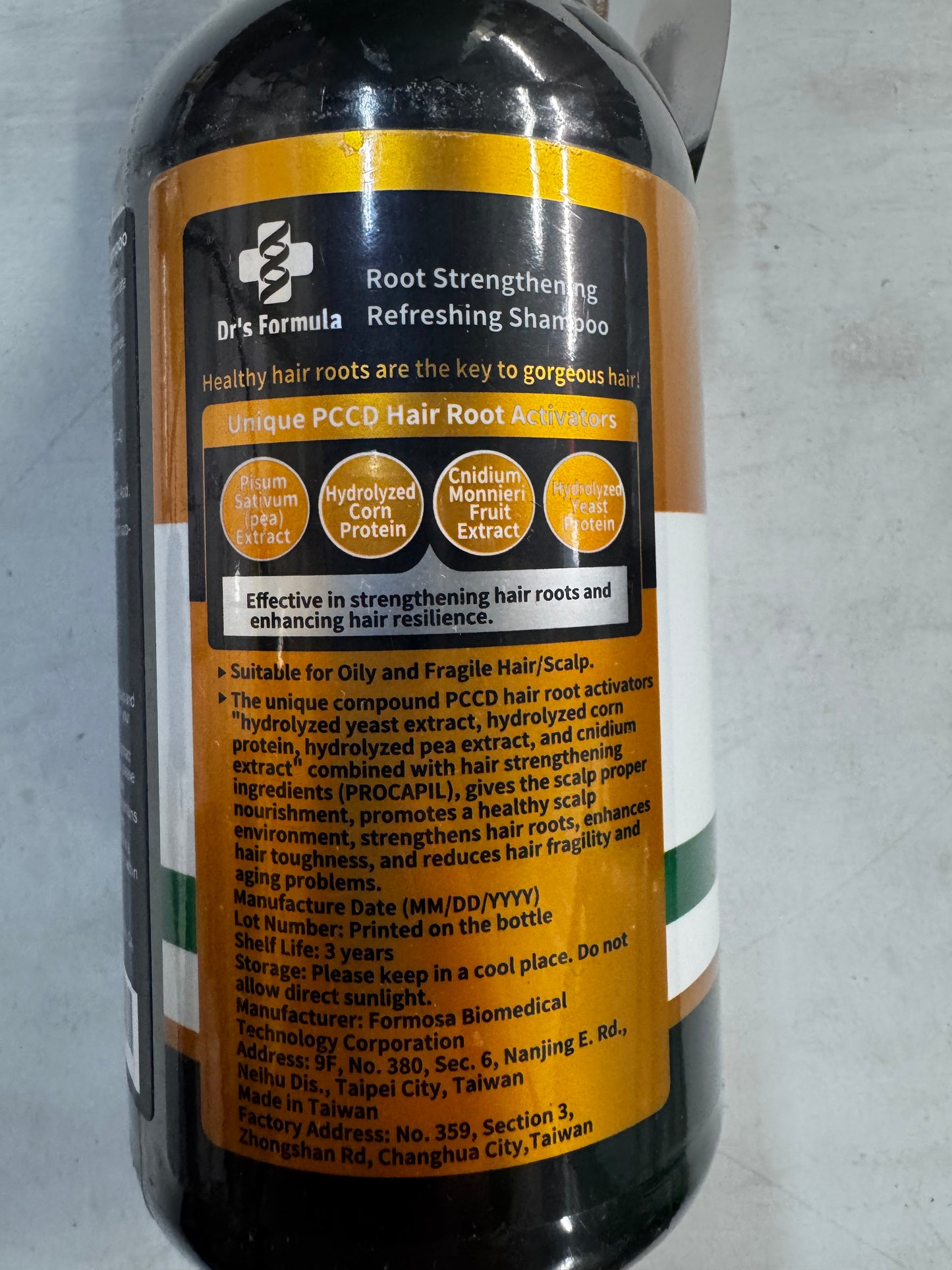 Dr's Formula Root Strengthening Refreshing Shampoo for Oily Scalp Hydrate and Rescue Brittle Fragile Hair Scalp Care Volume Thinning Hair 20.46 Fl Oz.