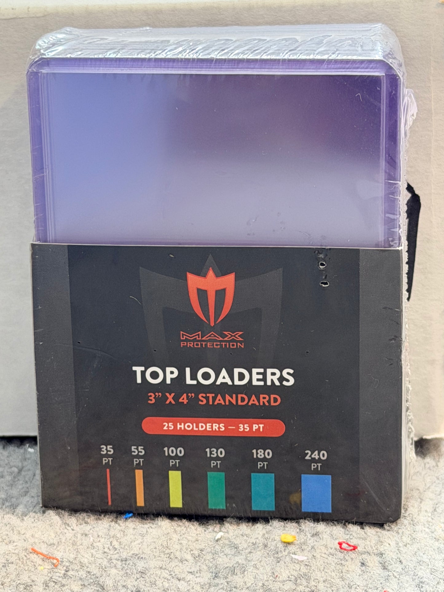 Top Loaders For Cards - 25 Count 35PT 3" x 4"
