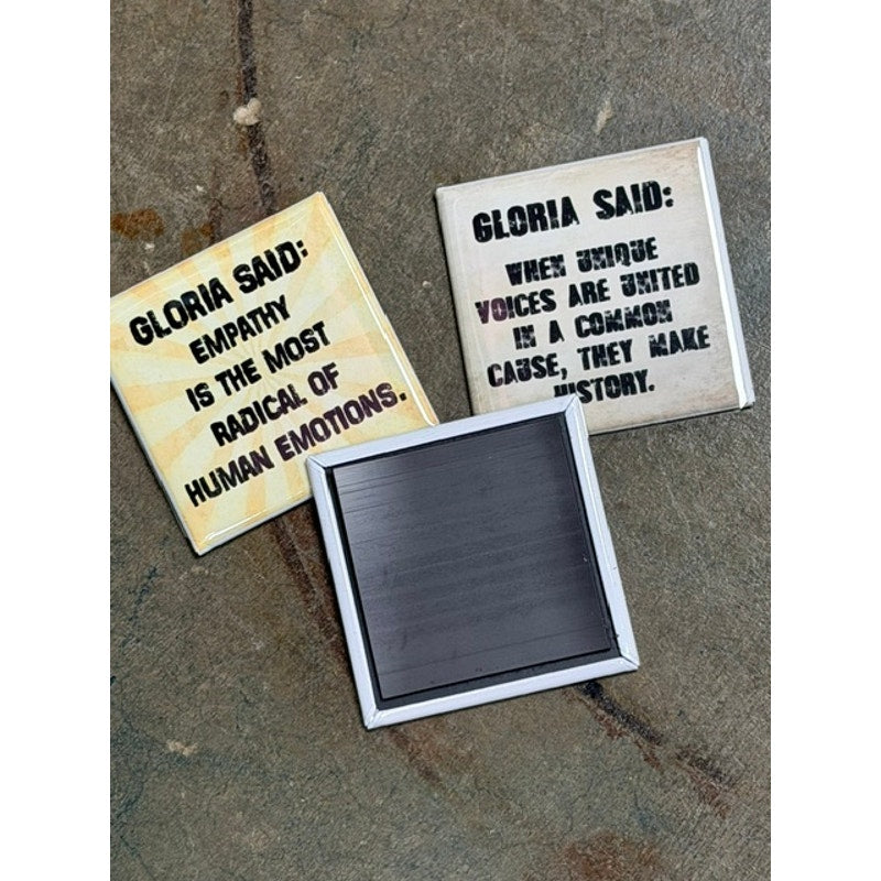 Gloria Said - Steinem Quote Magnet Set 2x2 Magnets