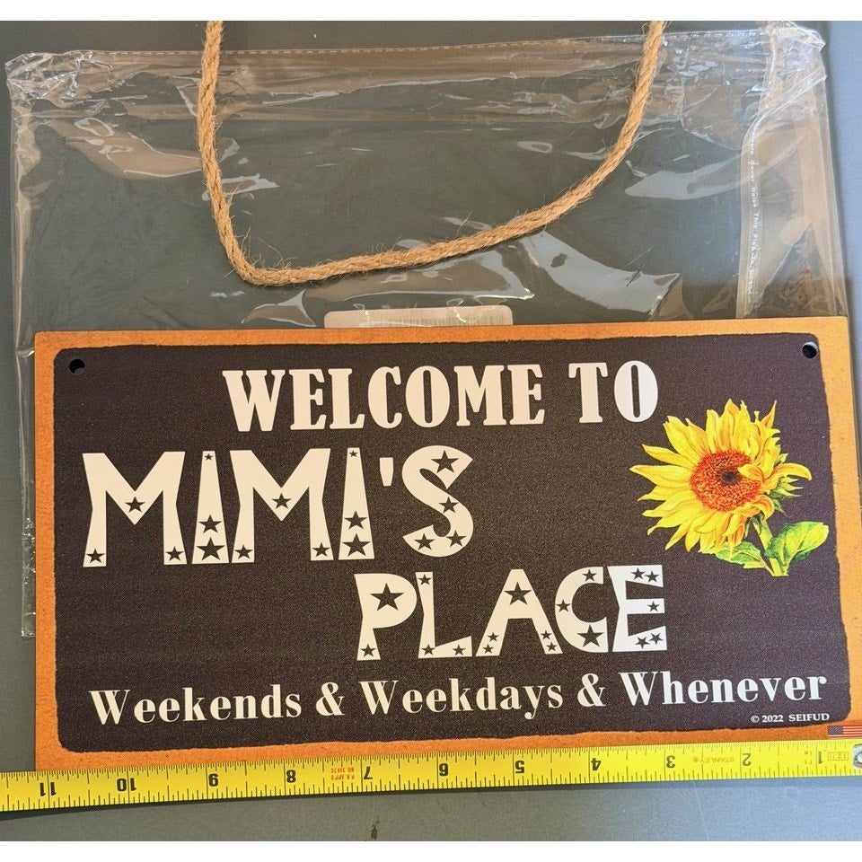 Welcome To Mimi's Place Wooden Sign