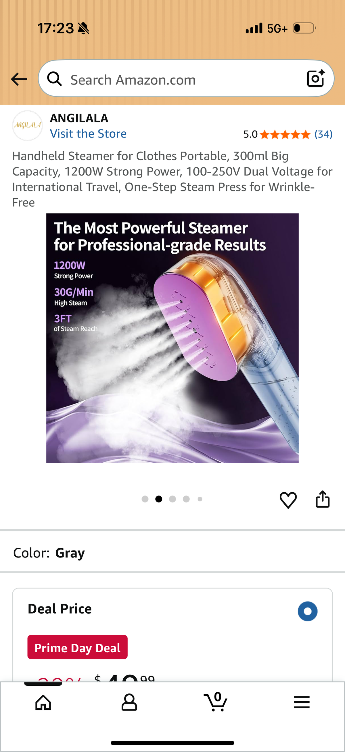 Handheld Steamer for Clothes Portable