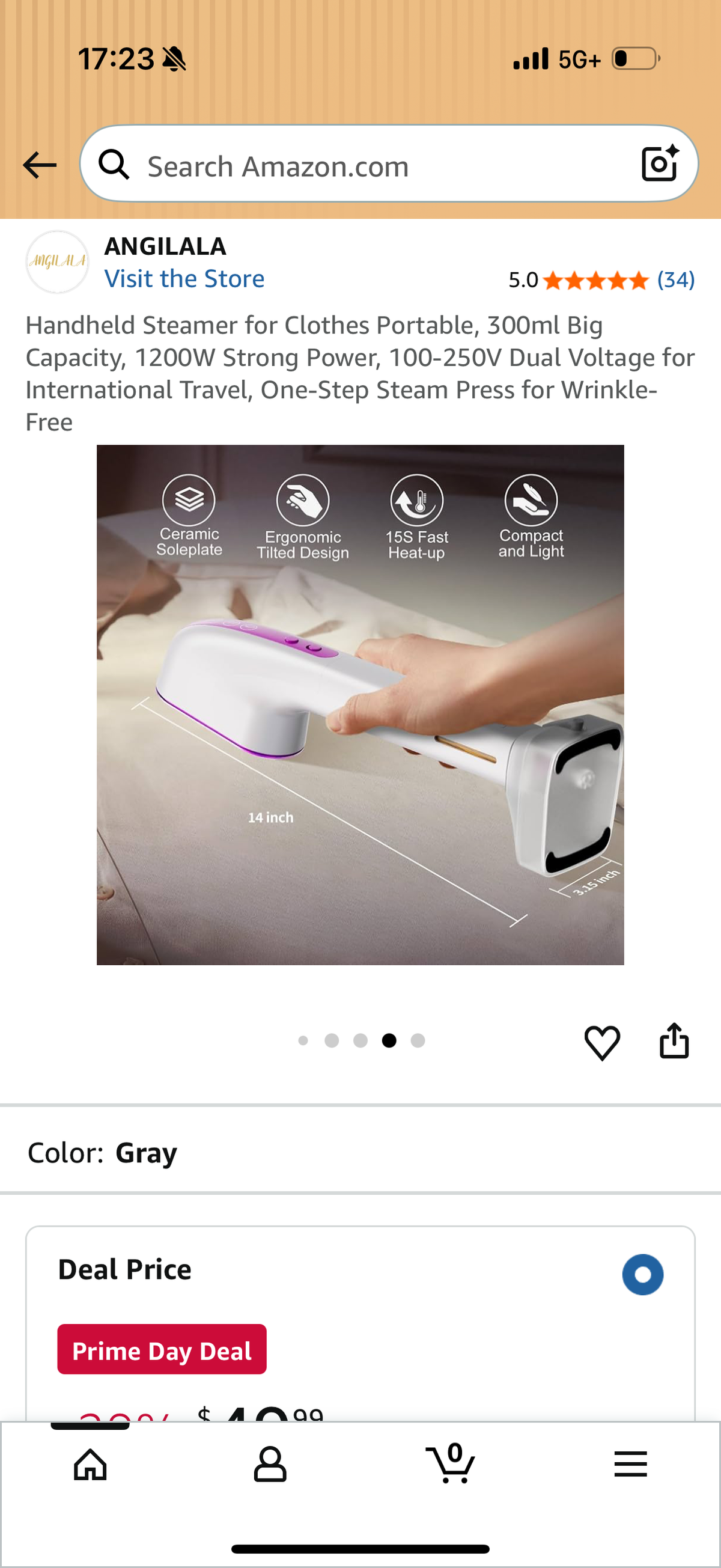 Handheld Steamer for Clothes Portable