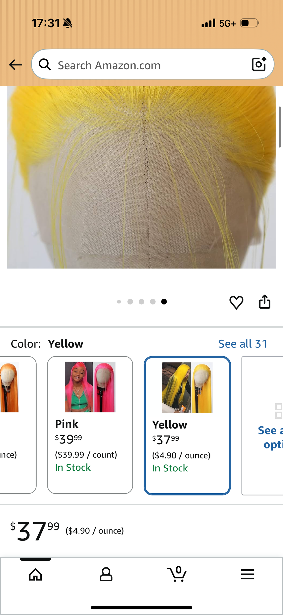 BTWTRY Yellow Synthetic Lace Front Wig Long Straight Lace Front Synthetic Wig Pre Plucked Natural Hairline Glueless Heat Resistant Fiber Hair Wig for Fashion Women (Yellow)