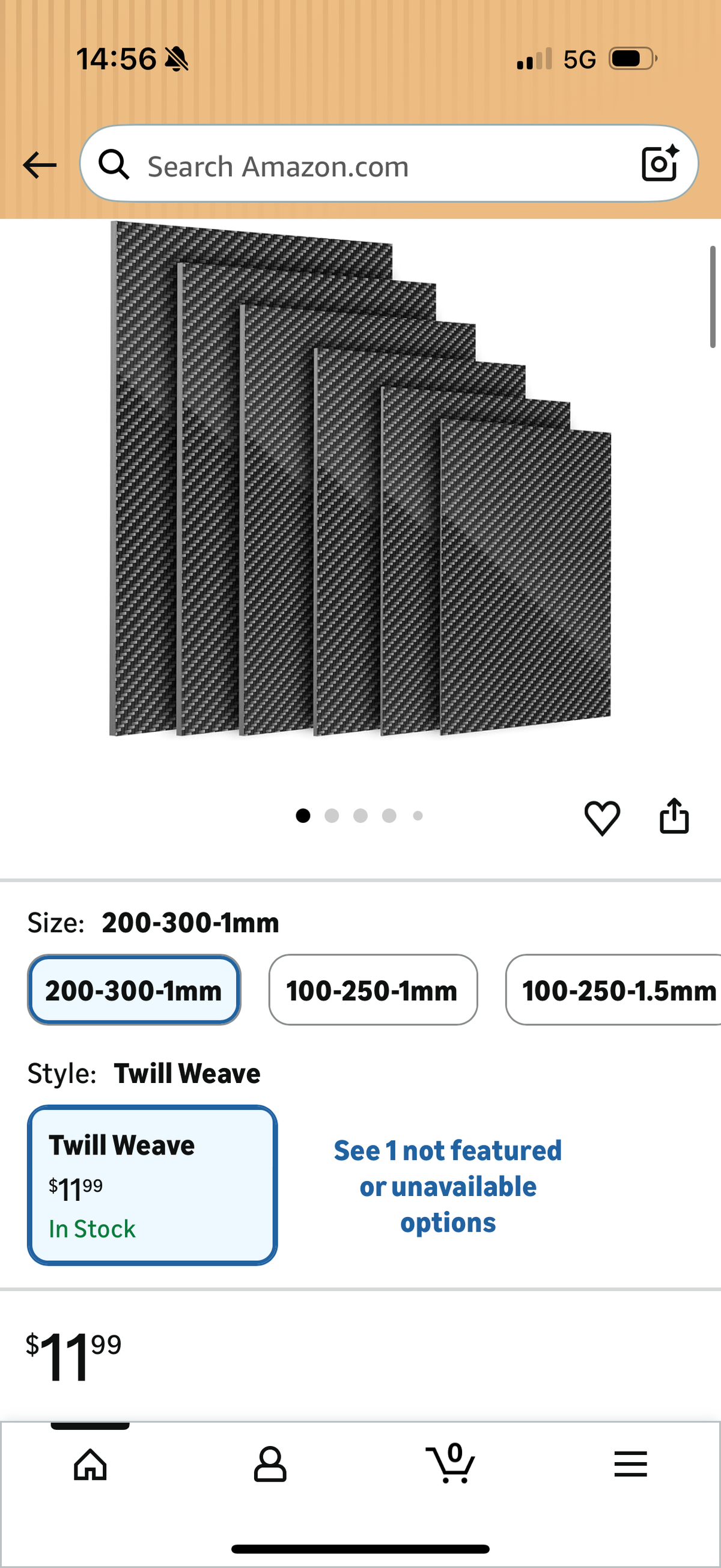 Carbon Fiber Sheet 200 X 300 X1 MM,3K Real Carbon Fiber Board Plate Carbon Plate Twill Weave Panel Sheet 1mm 100% 3K Glossy Surface Laminate Carbon Fiber Sheet