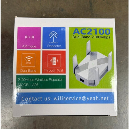 AC2100 2100 Mbps Wireless Router Model: A26 Dual Band Repeater Extender