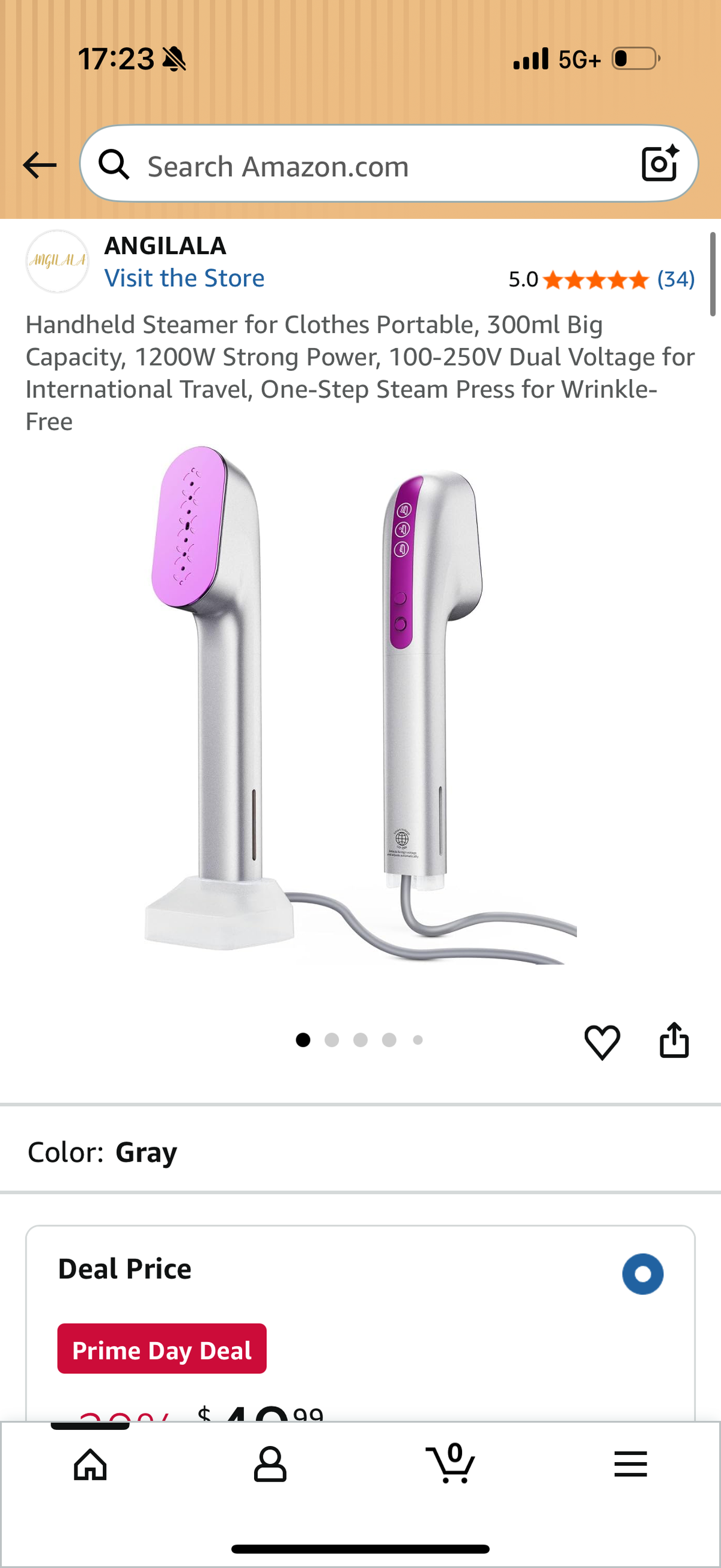 Handheld Steamer for Clothes Portable