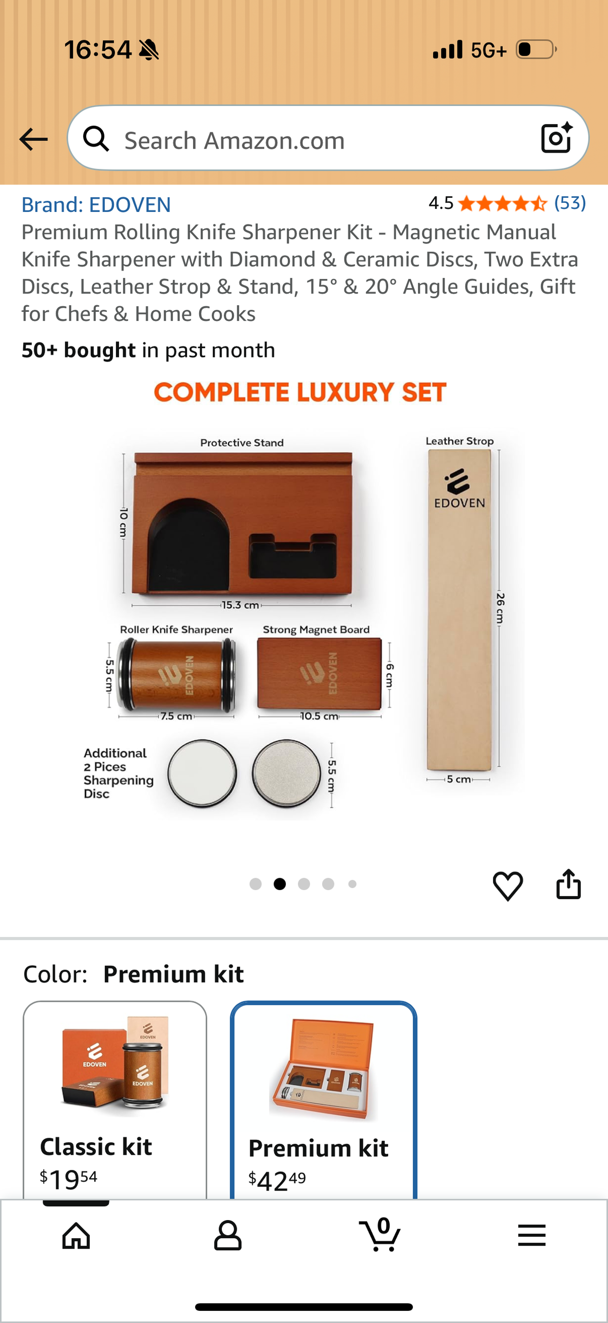 Premium Rolling Knife Sharpener Kit