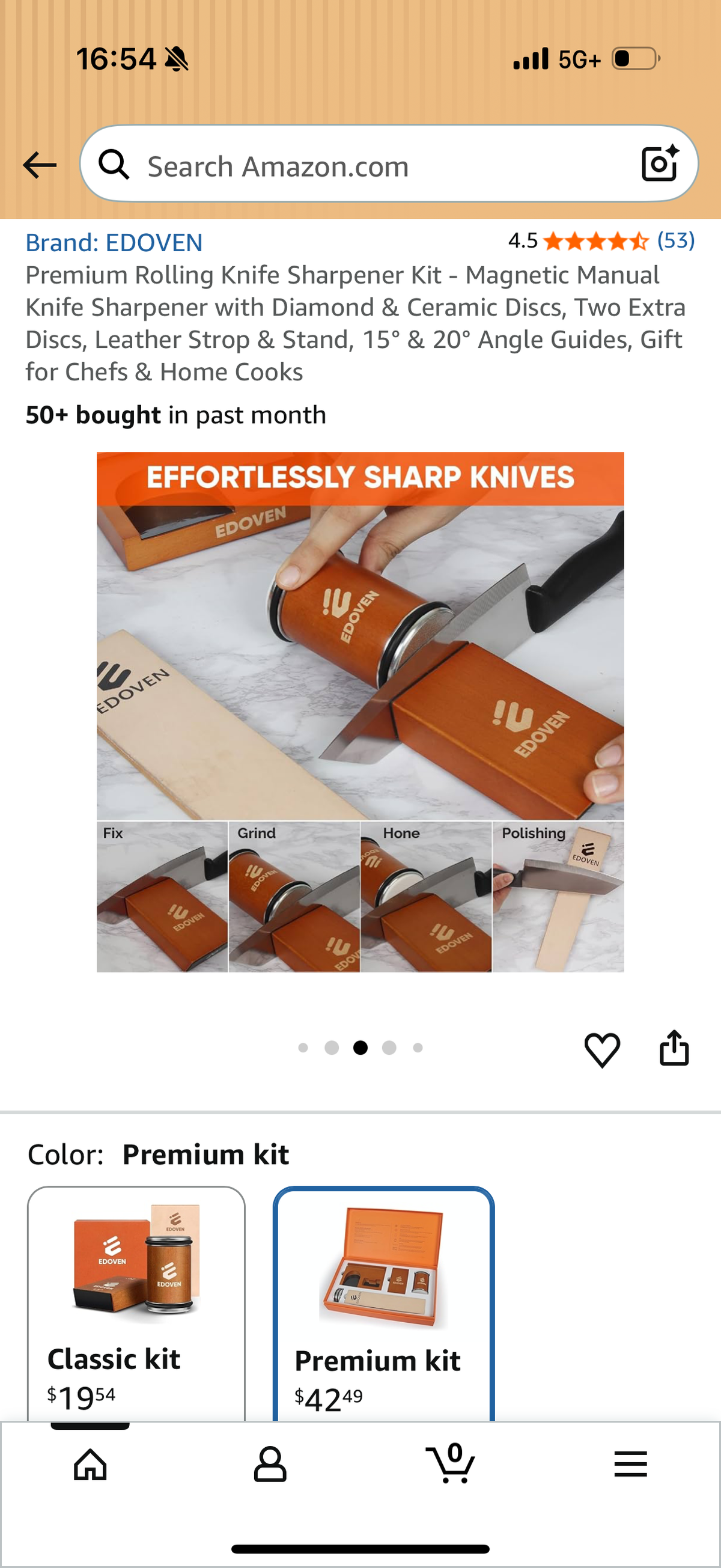 Premium Rolling Knife Sharpener Kit