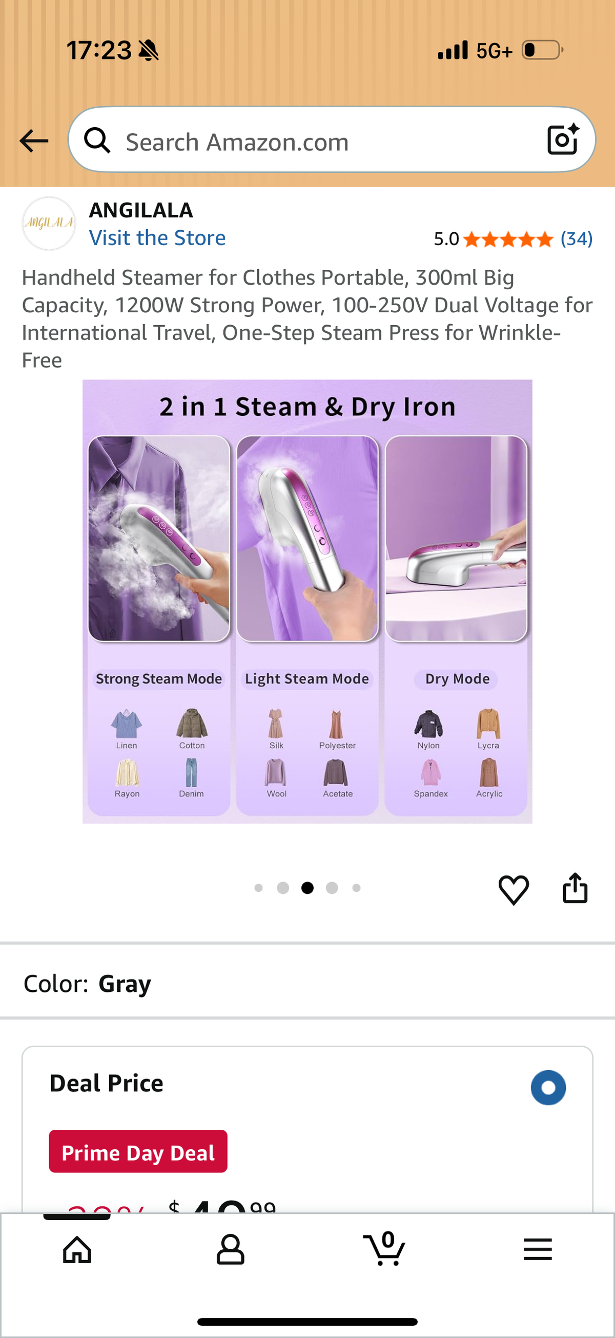 Handheld Steamer for Clothes Portable