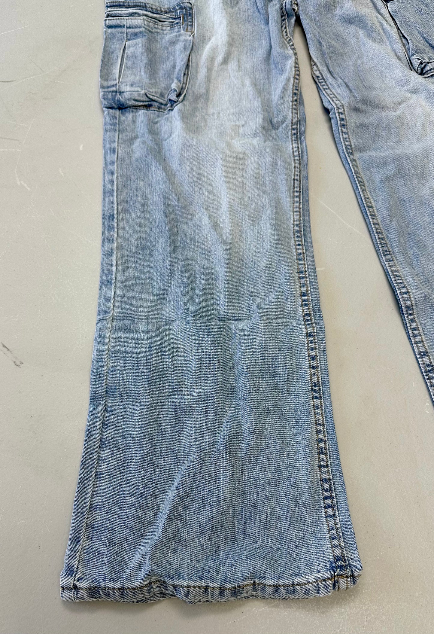Women High Waisted Cargo Jean for Women (Size 12)