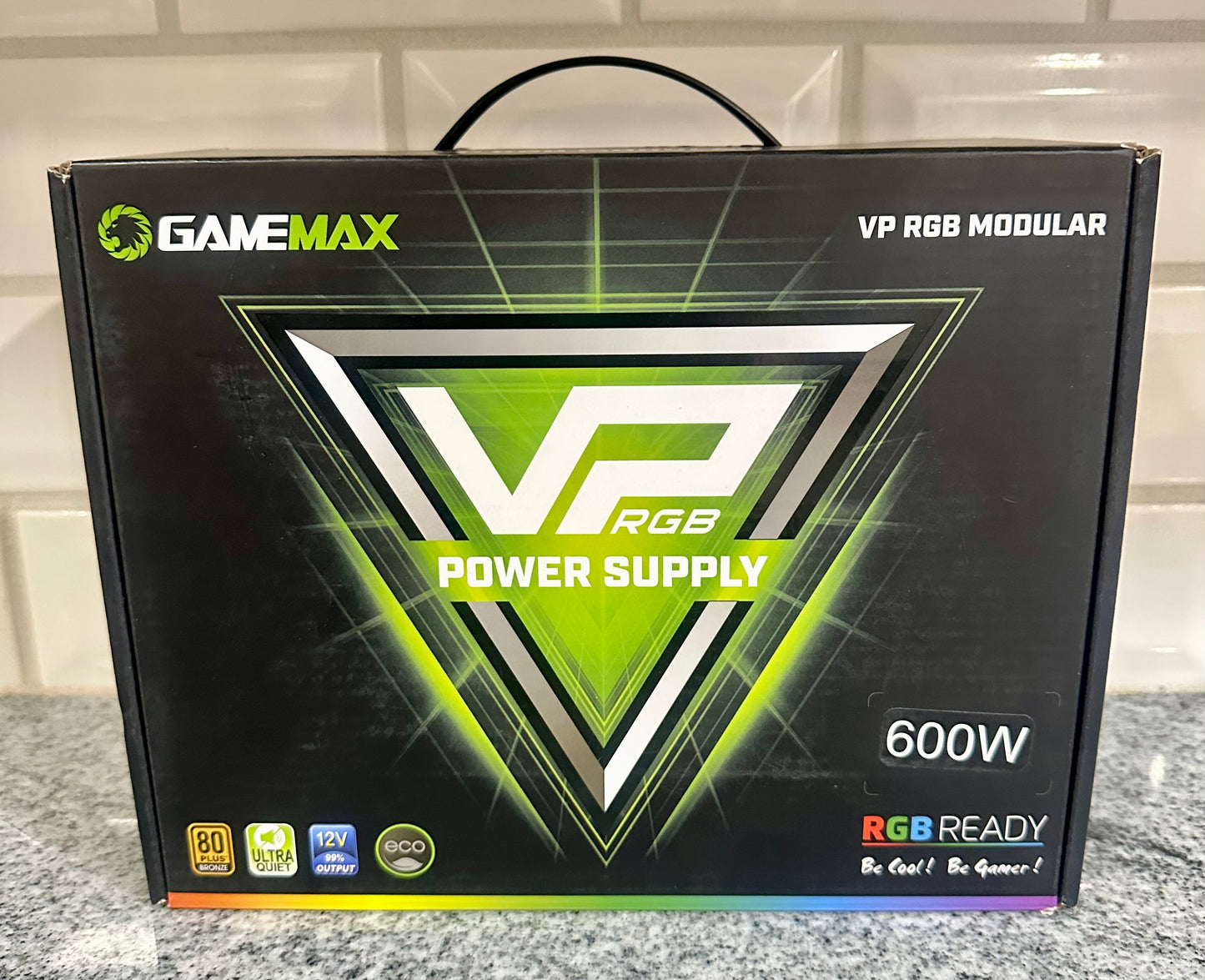 GameMax VP-600-RGB-M 600W Semi-Modular RGB PC Power Supply 80+ Bronze