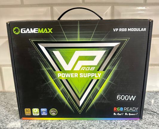 GameMax VP-600-RGB-M 600W Semi-Modular RGB PC Power Supply 80+ Bronze