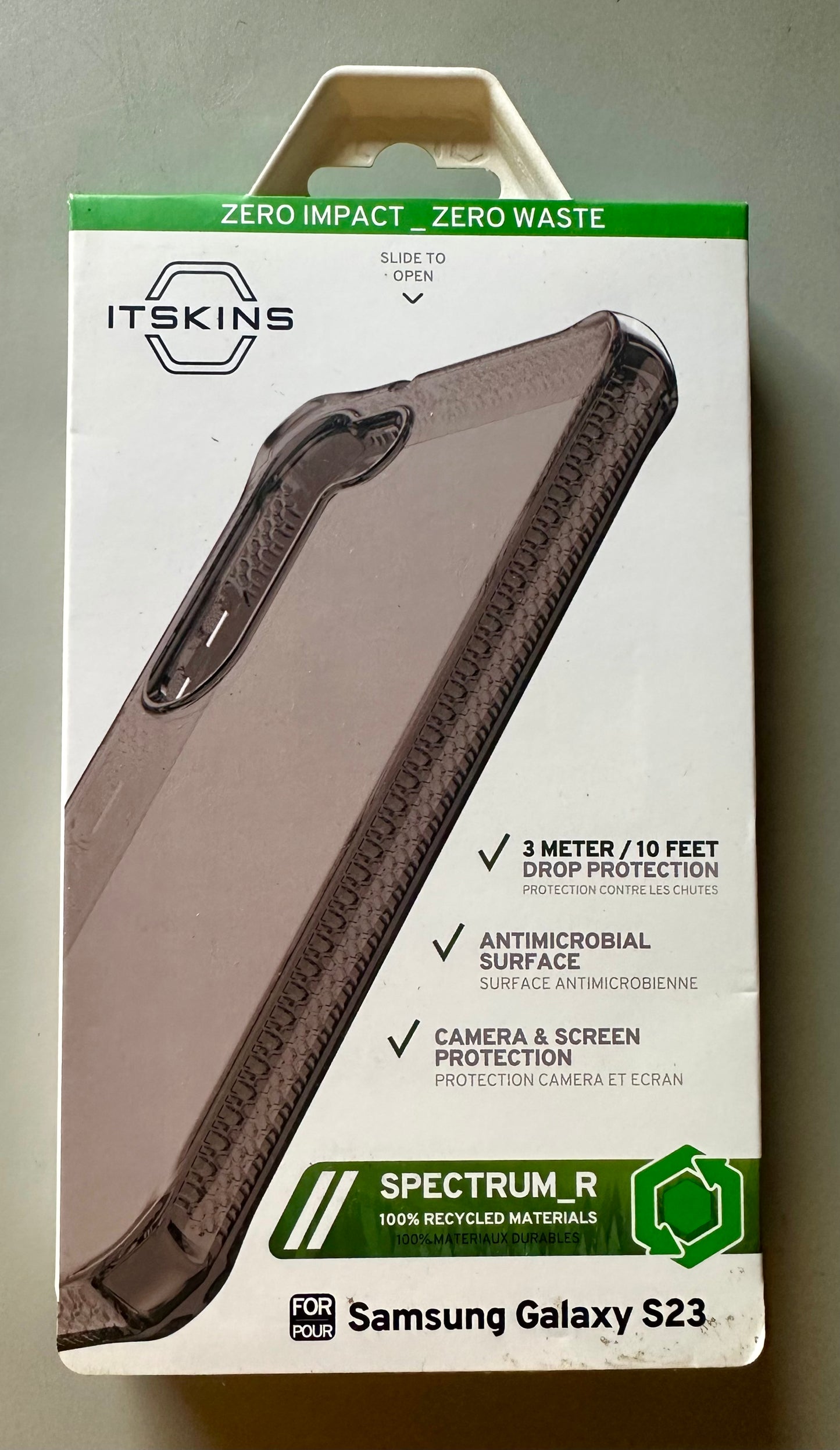 ITSKINS Spectrum R // Clear High Impact Hybrid Case for Samsung Galaxy S24 Ultra, Anti-Yellowing and Protective Military Shockproof Cover, Slim Clear Phone Case - Smoke