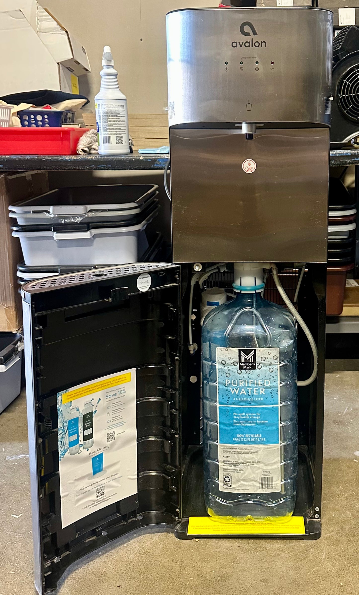 Bottom Loading Water Cooler Water Dispenser with Filtration - 3 Temperature Settings