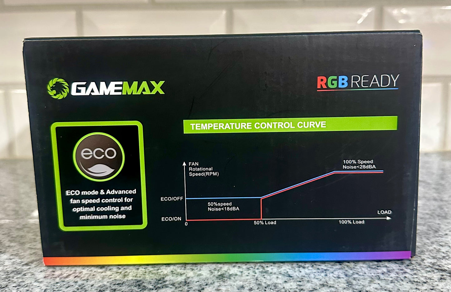 GameMax VP-600-RGB-M 600W Semi-Modular RGB PC Power Supply 80+ Bronze